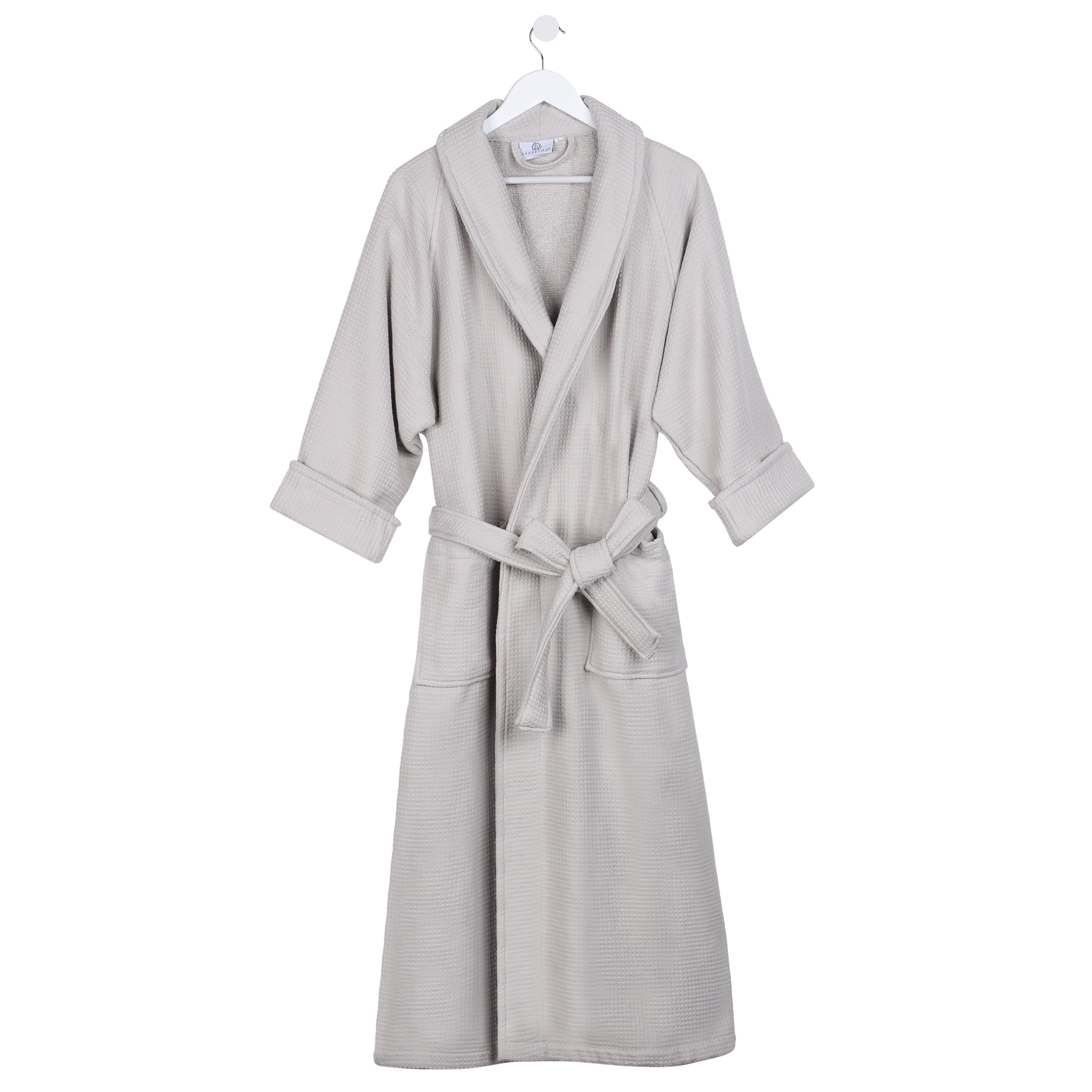 Waffle Weave Cotton Soft Lightweight Oversized Unisex Adult Bath Robe - Omnigoodsstore
