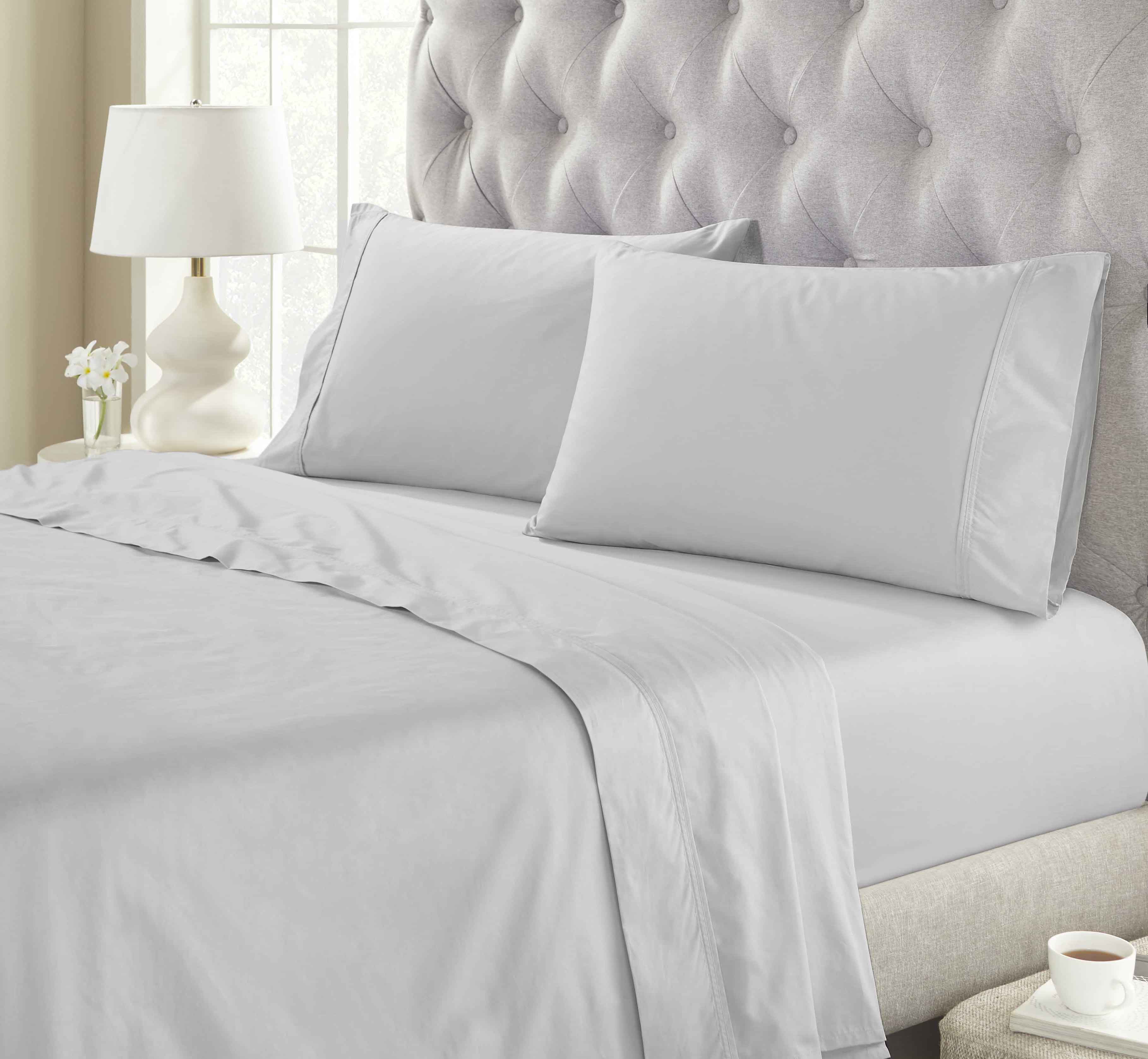 Gina Organic Cotton 300 Thread Count Percale Flat Bed Sheet - Omnigoodsstore