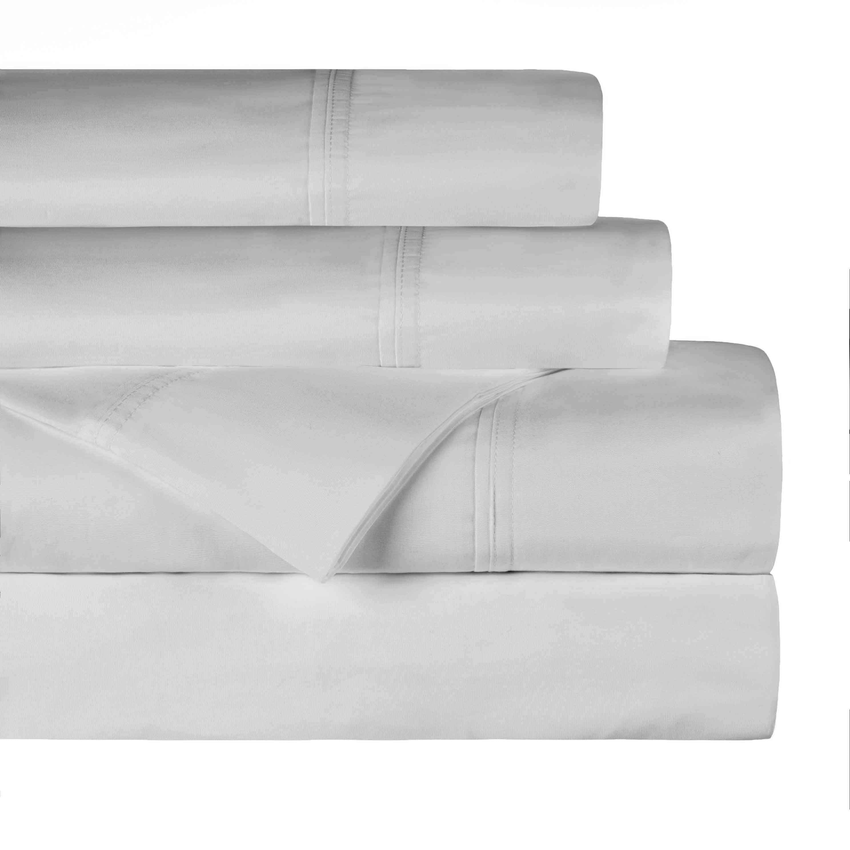 Gina Organic Cotton 300 Thread Count Percale Flat Bed Sheet - Omnigoodsstore