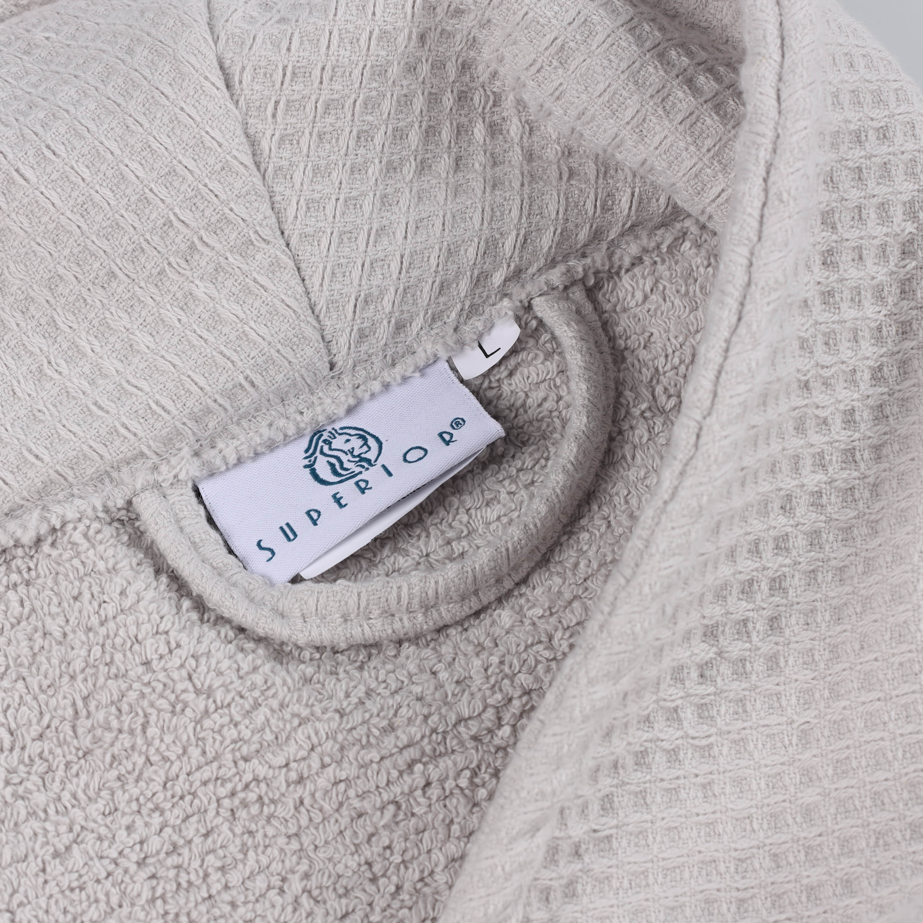 Waffle Weave Cotton Soft Lightweight Oversized Unisex Adult Bath Robe - Omnigoodsstore