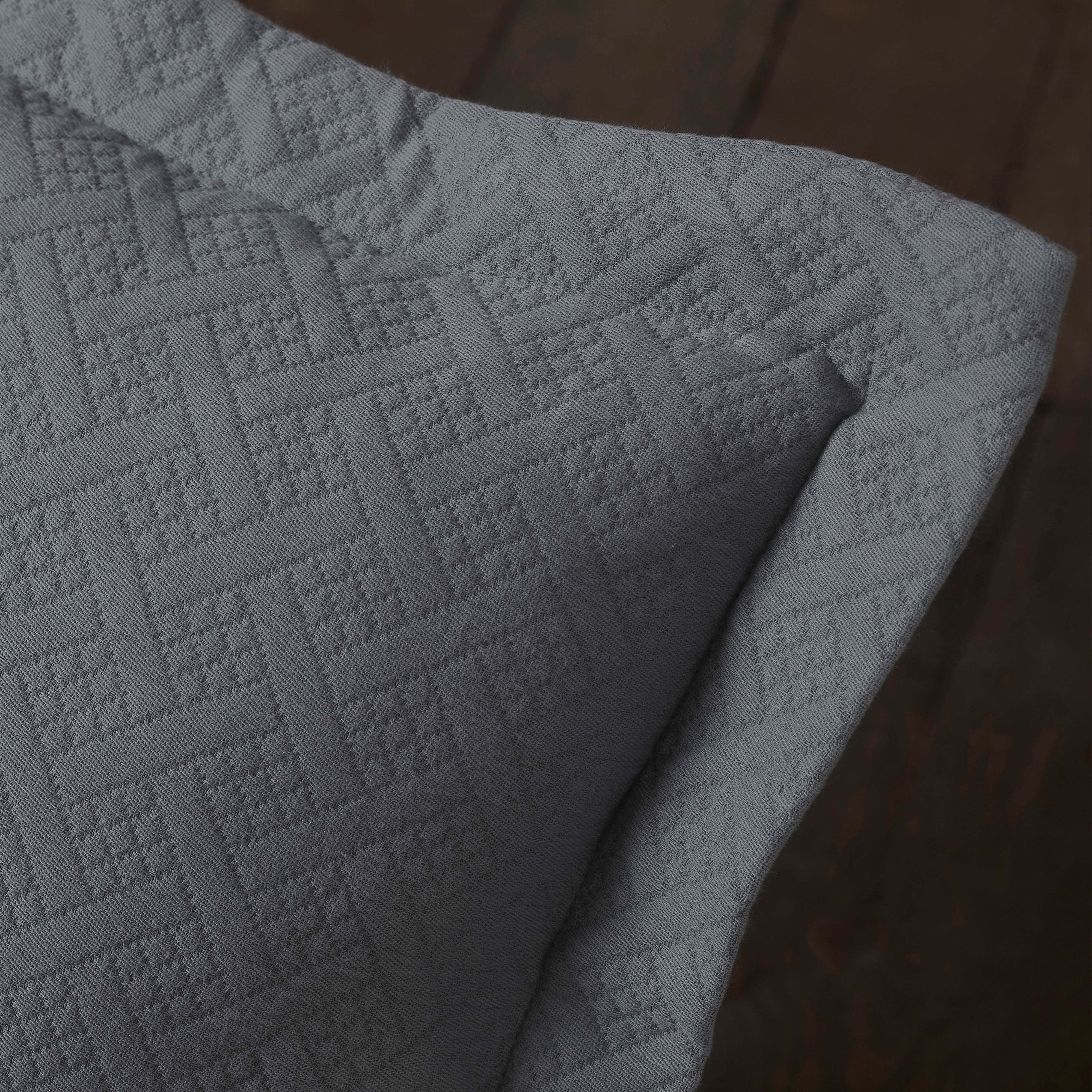 Basket Weave Matelasse Cotton Bedspread Set - Omnigoodsstore