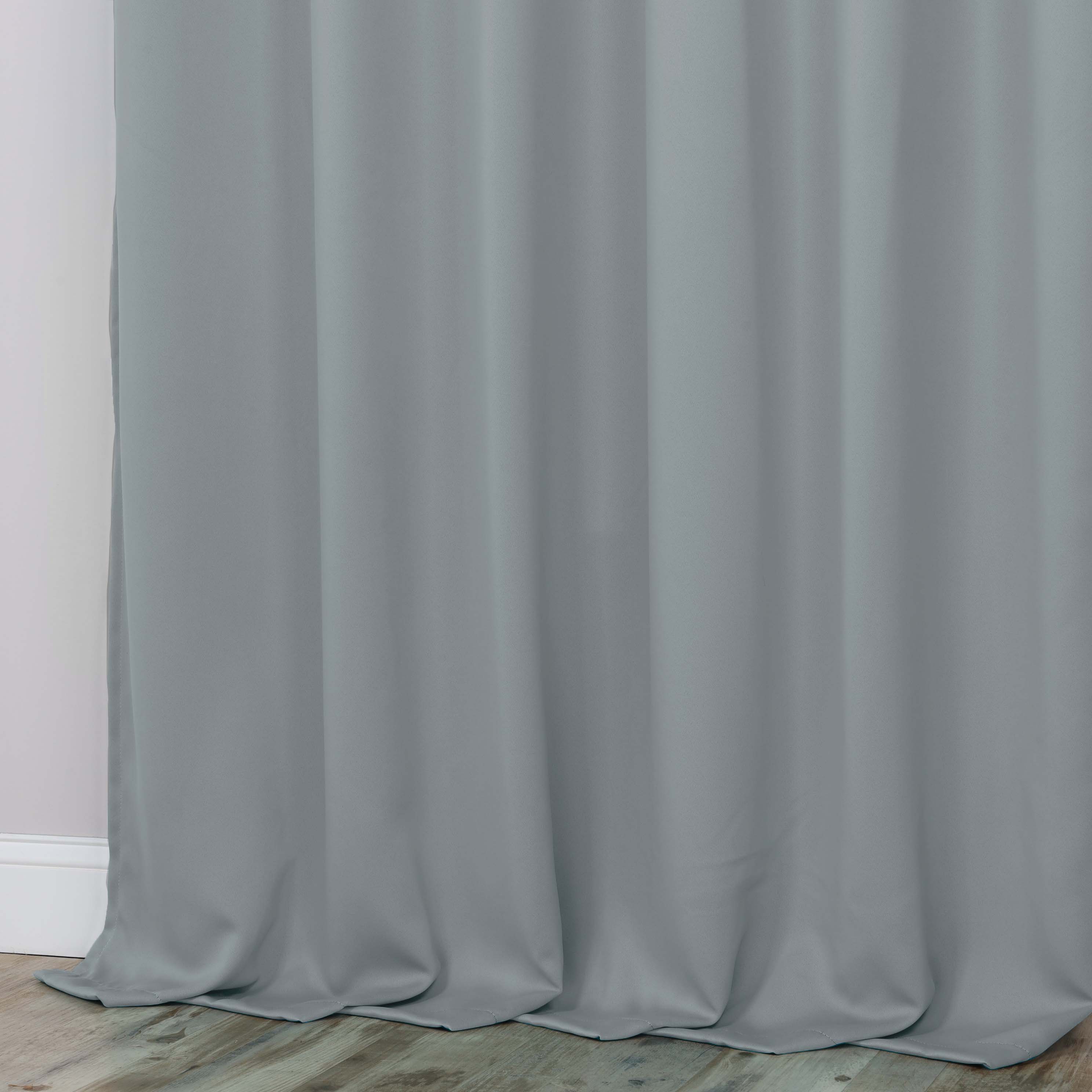 Solid Machine Washable Room Darkening Blackout Curtains, Set of 2 - Omnigoodsstore