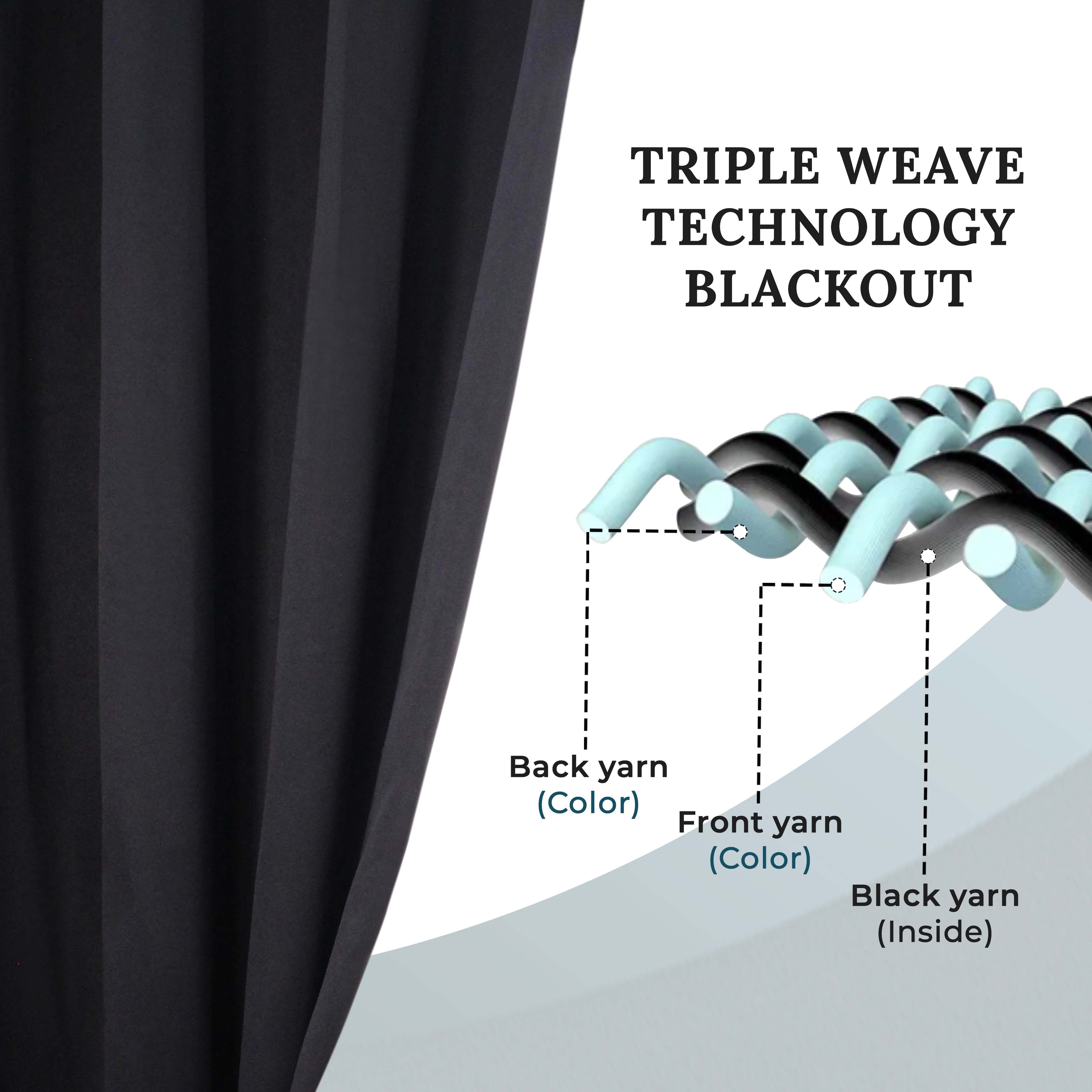 Solid Classic Modern Grommet Blackout Curtain Set - Omnigoodsstore