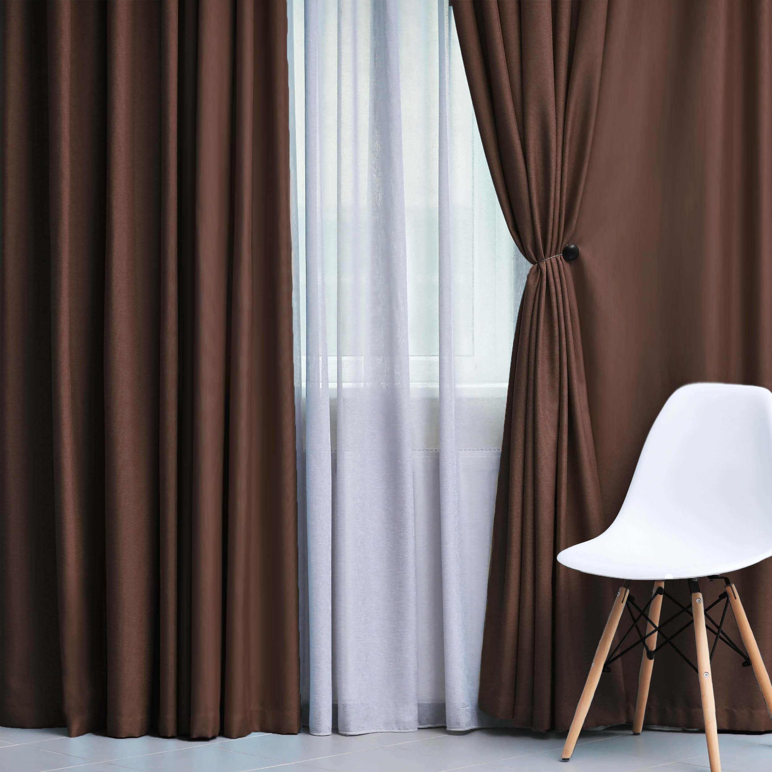 Solid Classic Modern Grommet Blackout Curtain Set - Omnigoodsstore