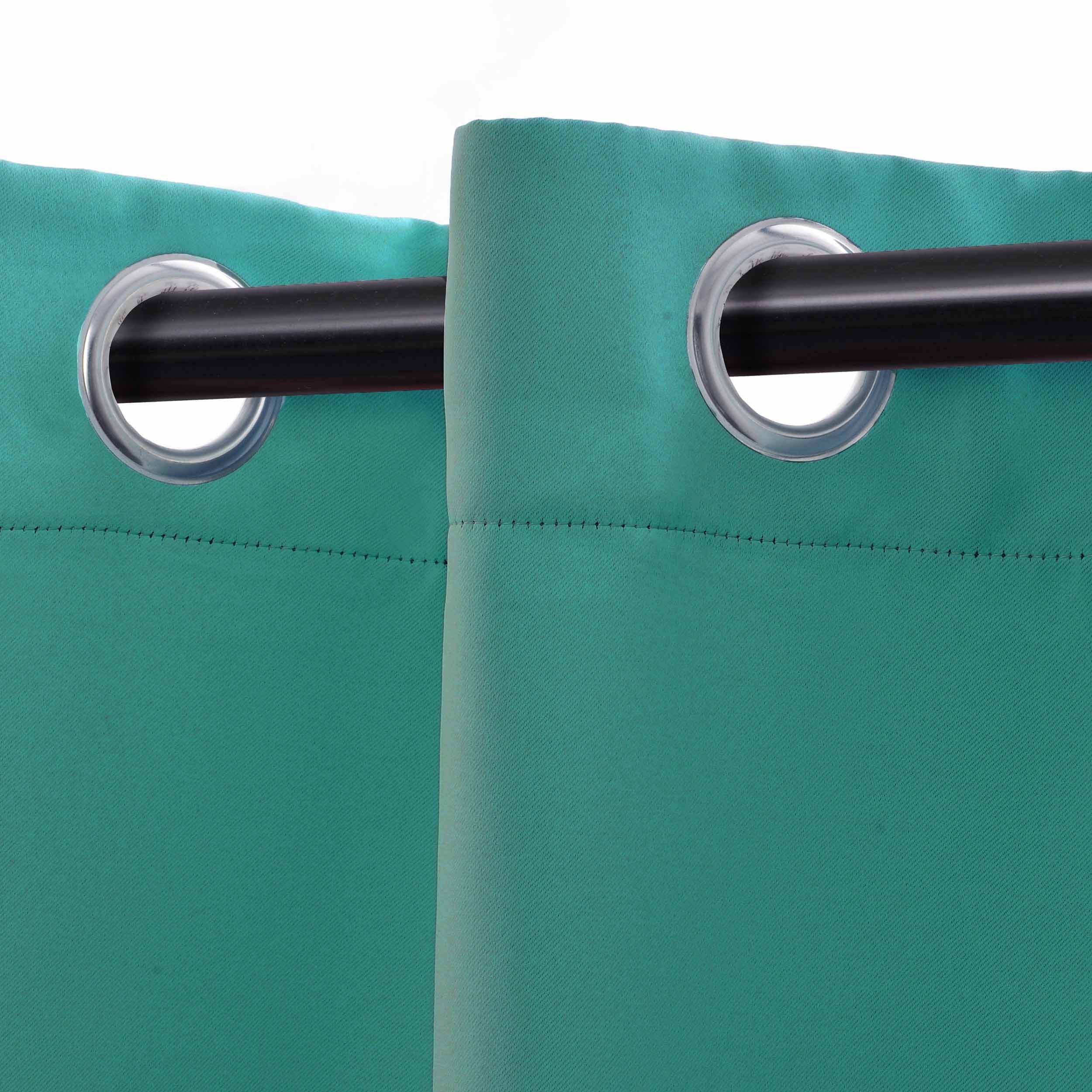 Solid Classic Modern Grommet Blackout Curtain Set - Omnigoodsstore