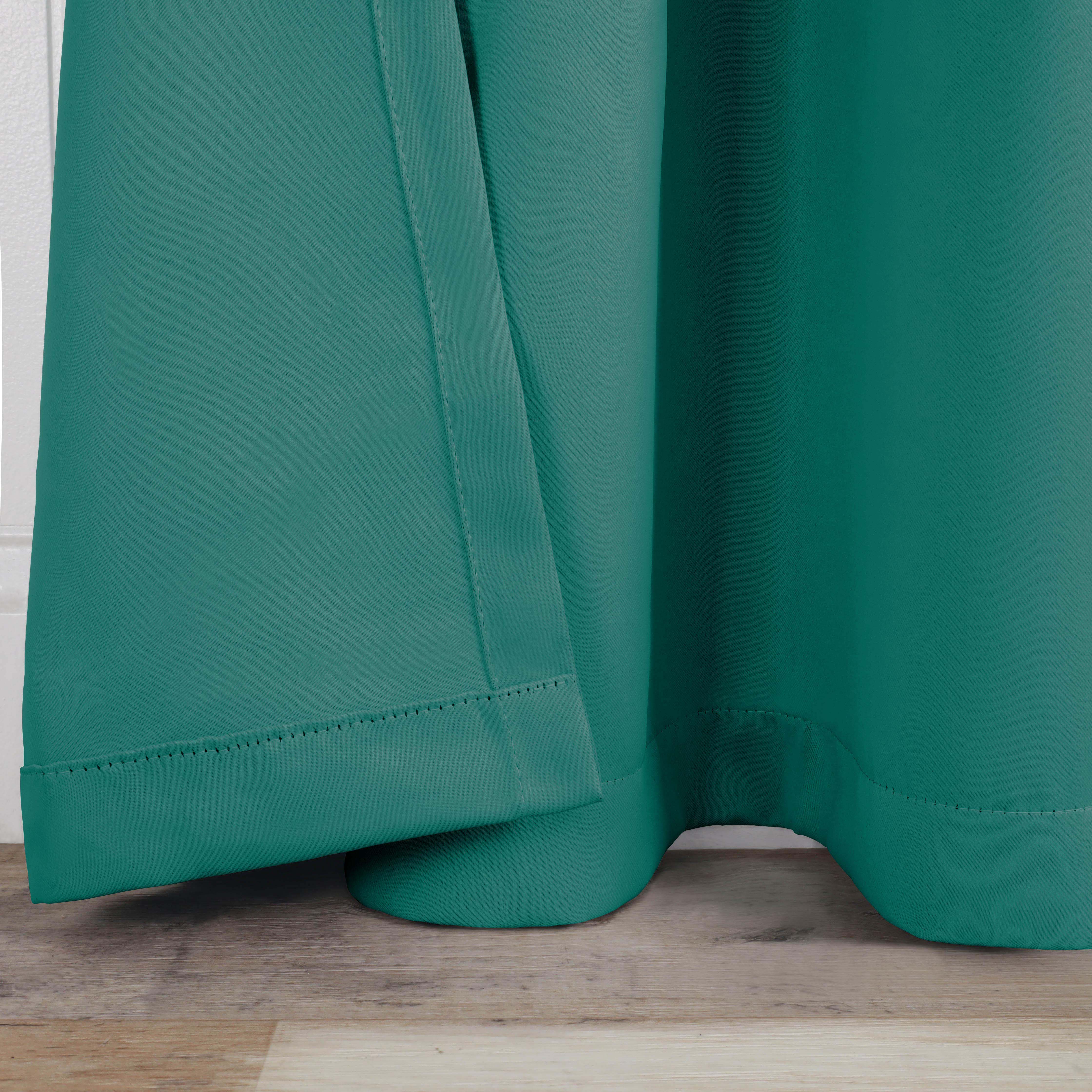 Solid Classic Modern Rod Pocket Blackout Curtain Set - Omnigoodsstore