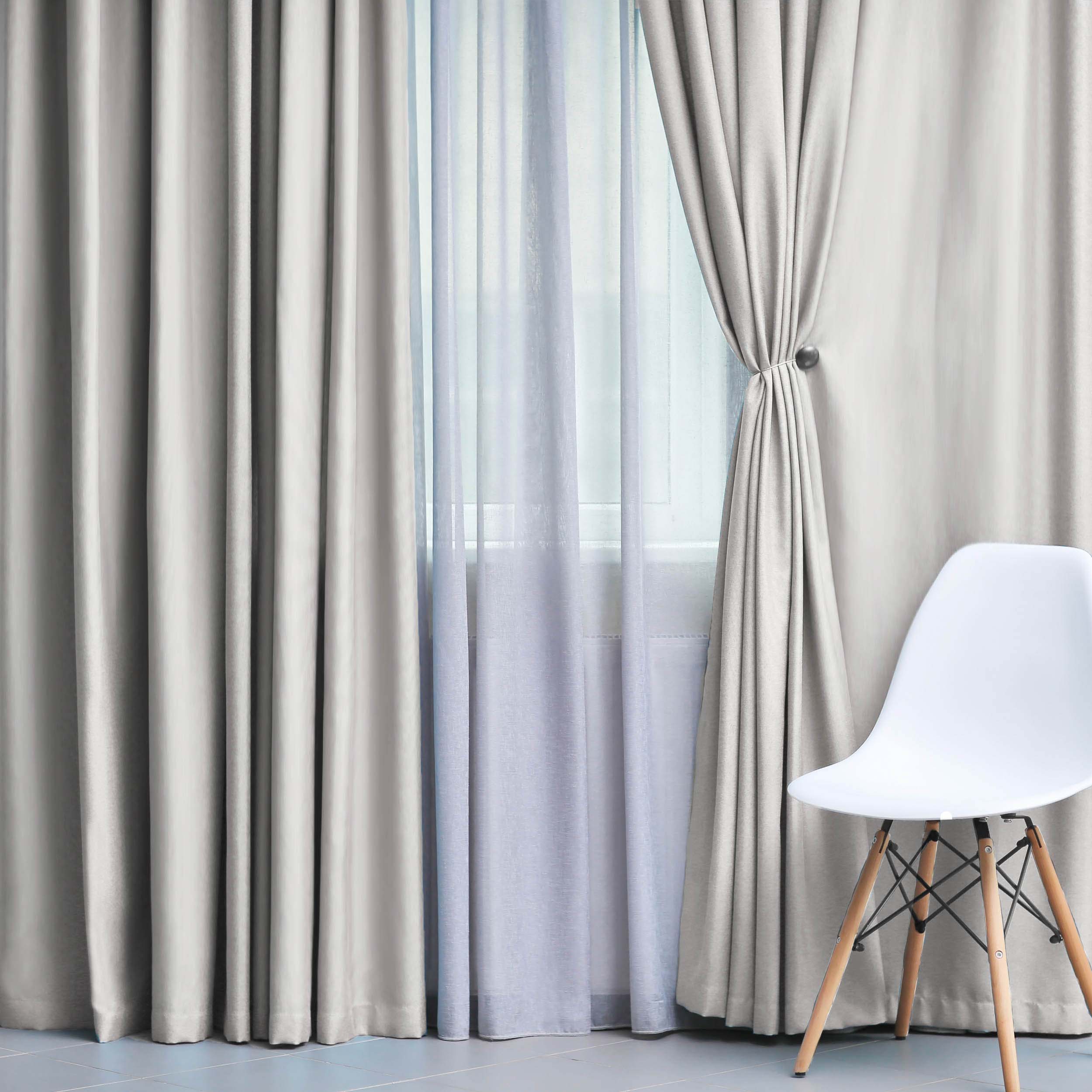 Solid Classic Modern Grommet Blackout Curtain Set - Omnigoodsstore