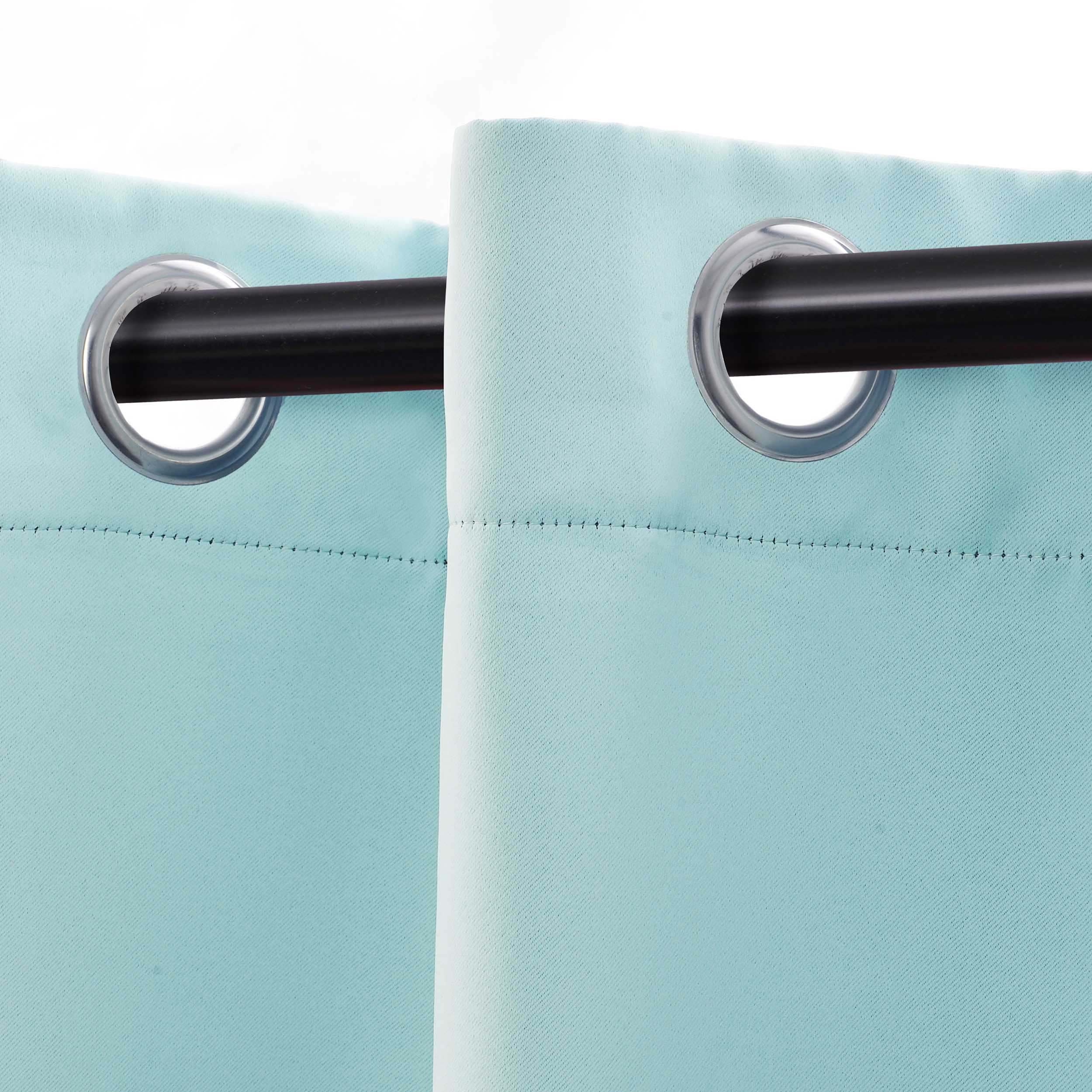 Solid Classic Modern Grommet Blackout Curtain Set - Omnigoodsstore