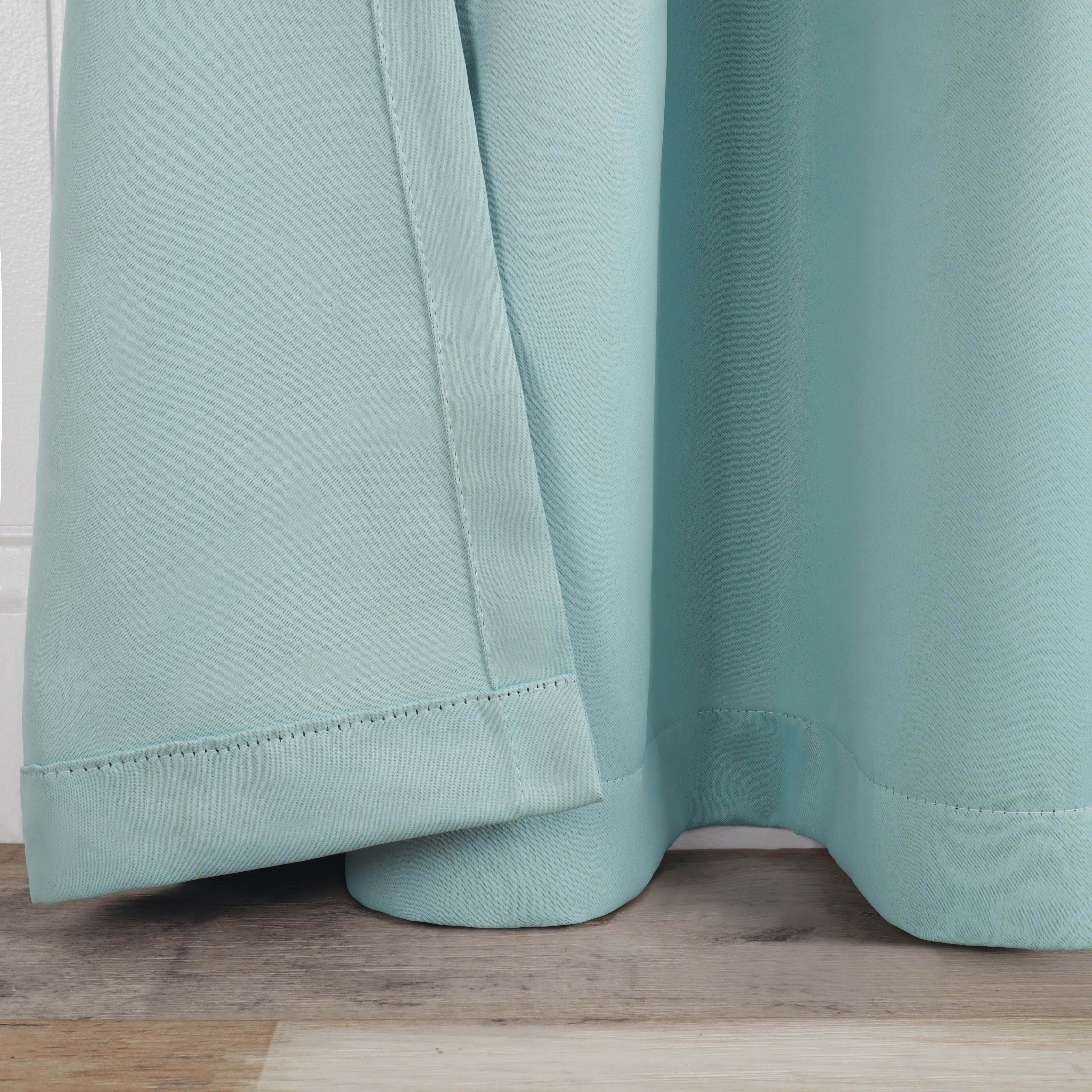 Solid Classic Modern Rod Pocket Blackout Curtain Set - Omnigoodsstore