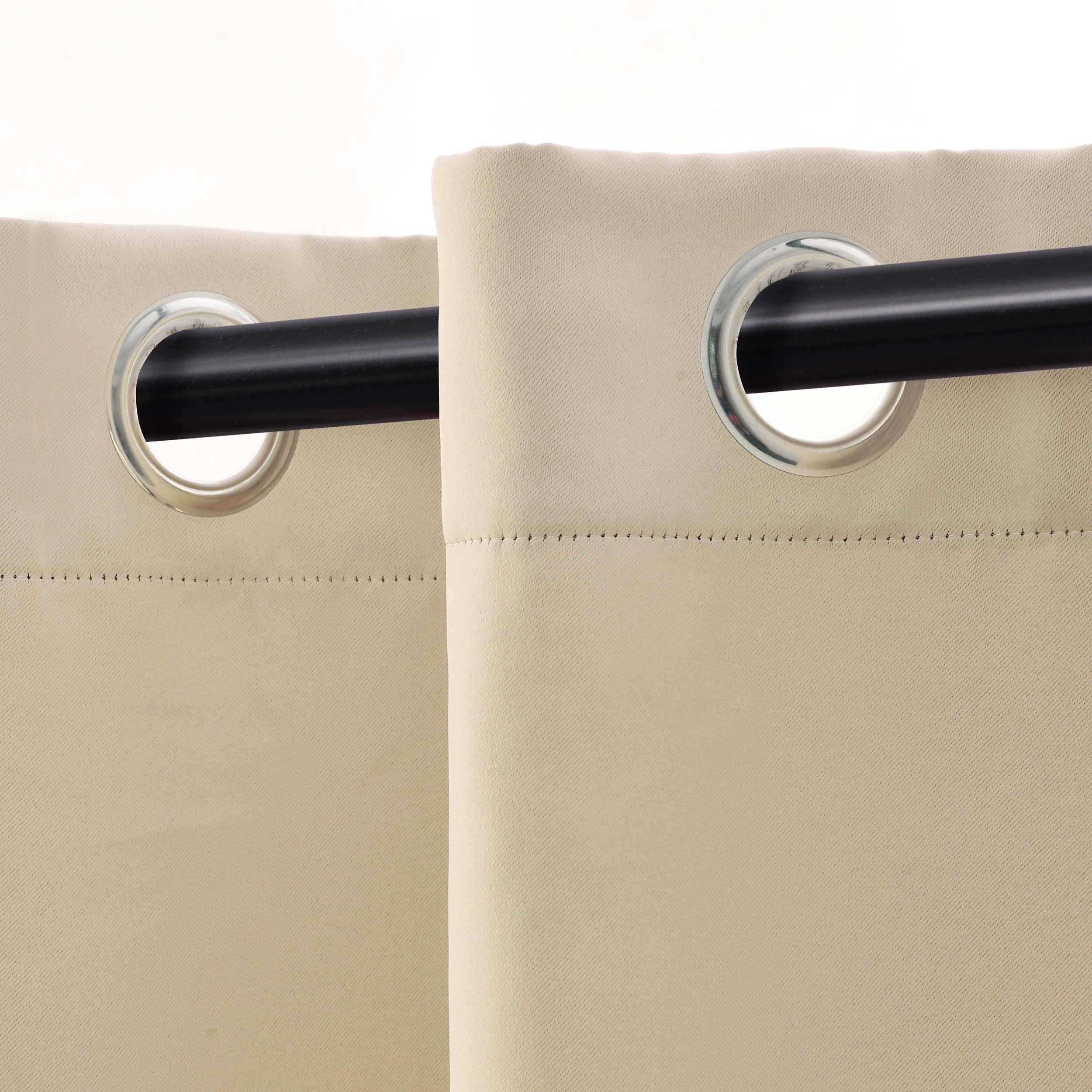 Solid Classic Modern Grommet Blackout Curtain Set - Omnigoodsstore