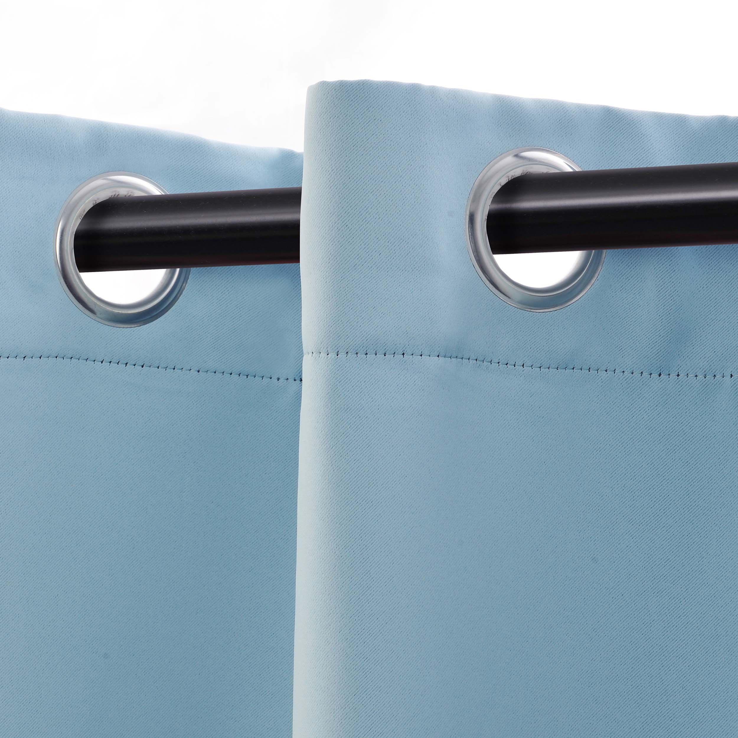 Solid Classic Modern Grommet Blackout Curtain Set - Omnigoodsstore