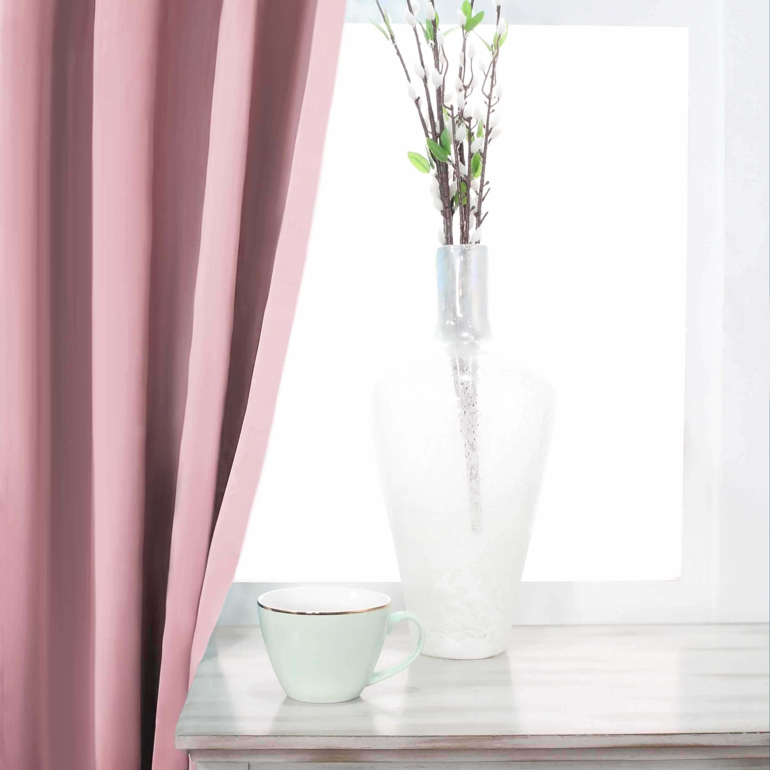 Solid Classic Modern Grommet Blackout Curtain Set - Omnigoodsstore