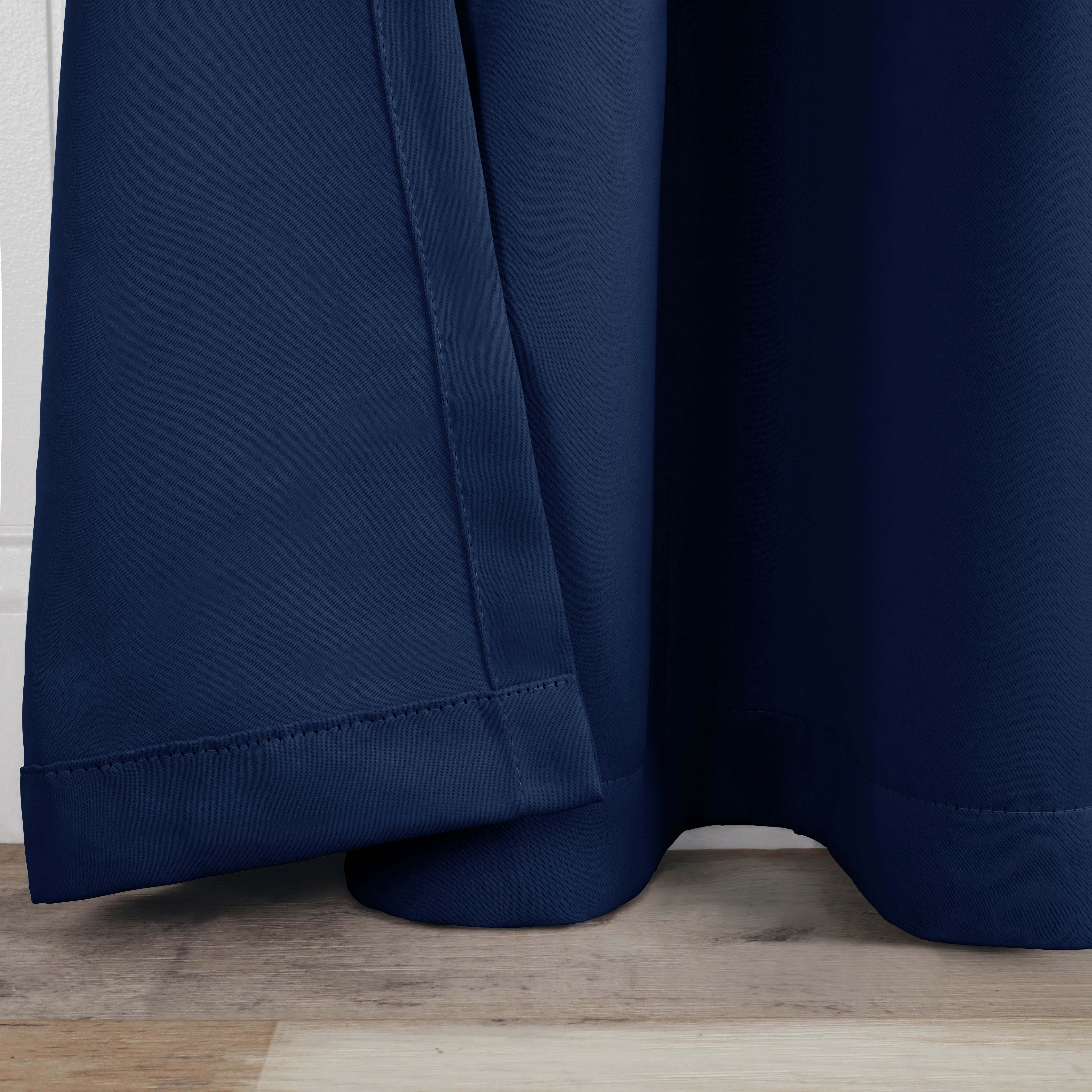 Solid Classic Modern Rod Pocket Blackout Curtain Set - Omnigoodsstore