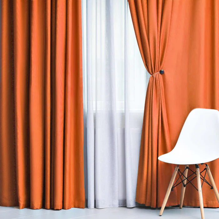 Solid Classic Modern Grommet Blackout Curtain Set - Omnigoodsstore