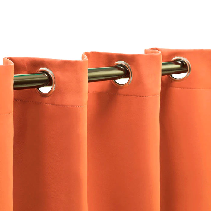 Solid Classic Modern Grommet Blackout Curtain Set - Omnigoodsstore