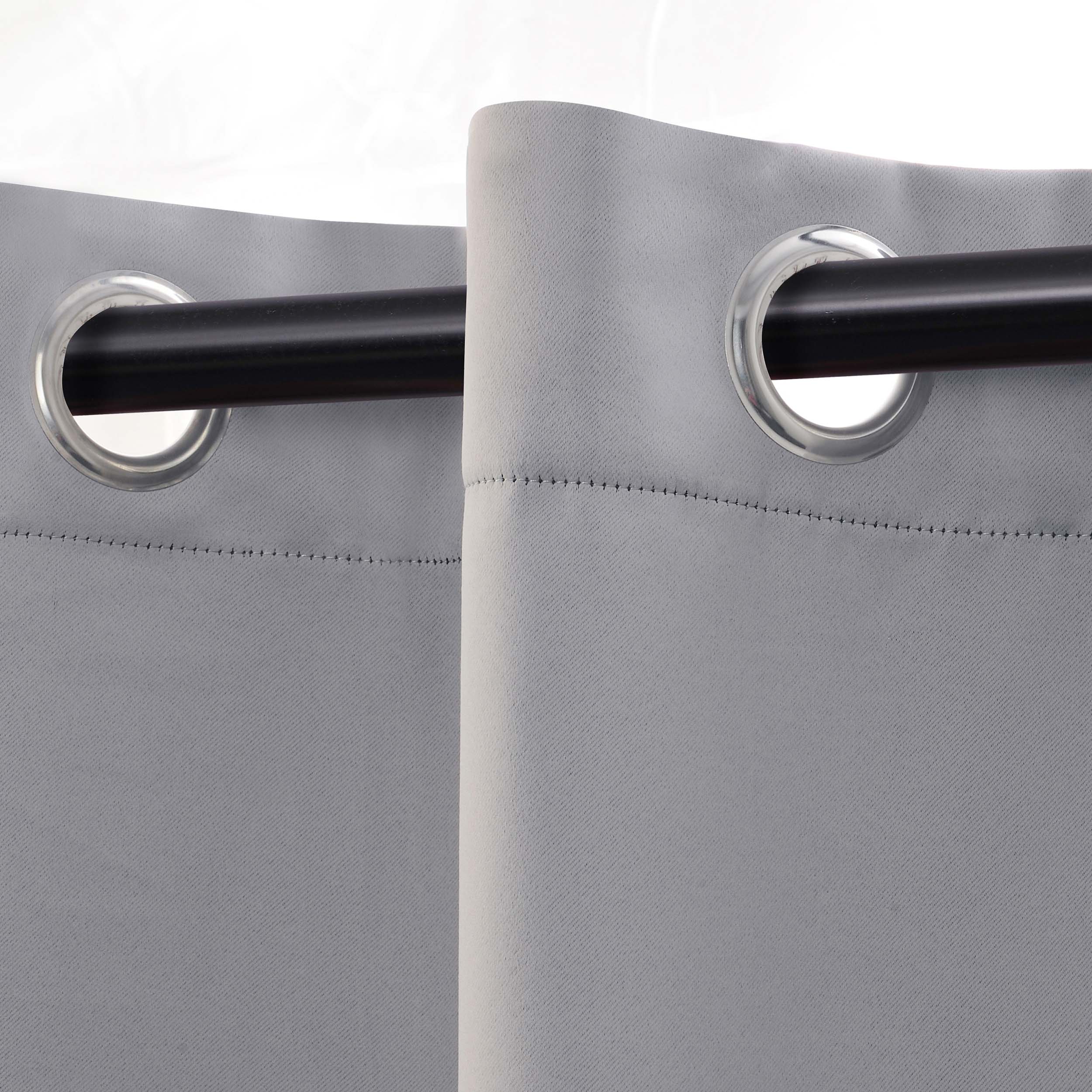 Solid Classic Modern Grommet Blackout Curtain Set - Omnigoodsstore