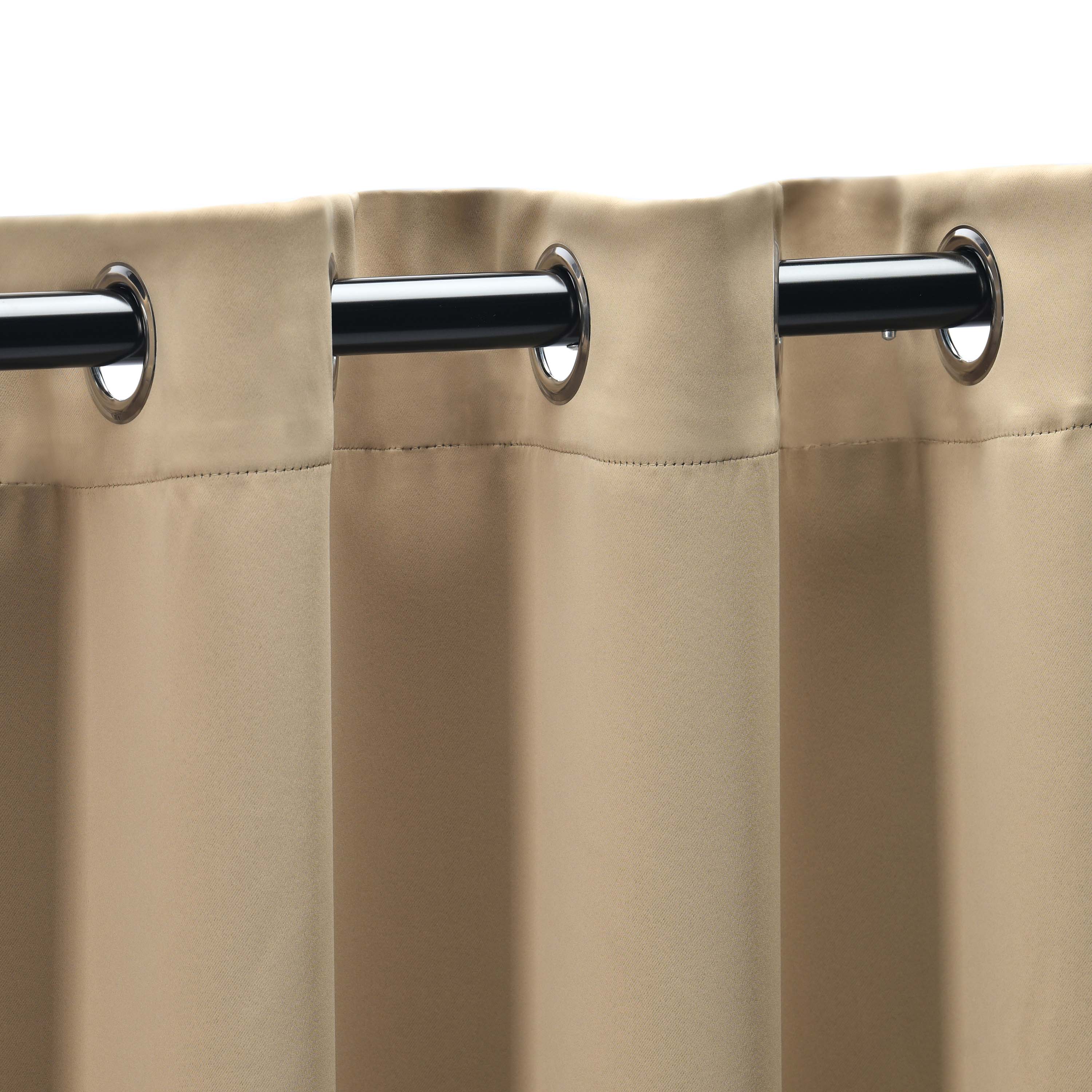 Solid Classic Modern Grommet Blackout Curtain Set - Omnigoodsstore
