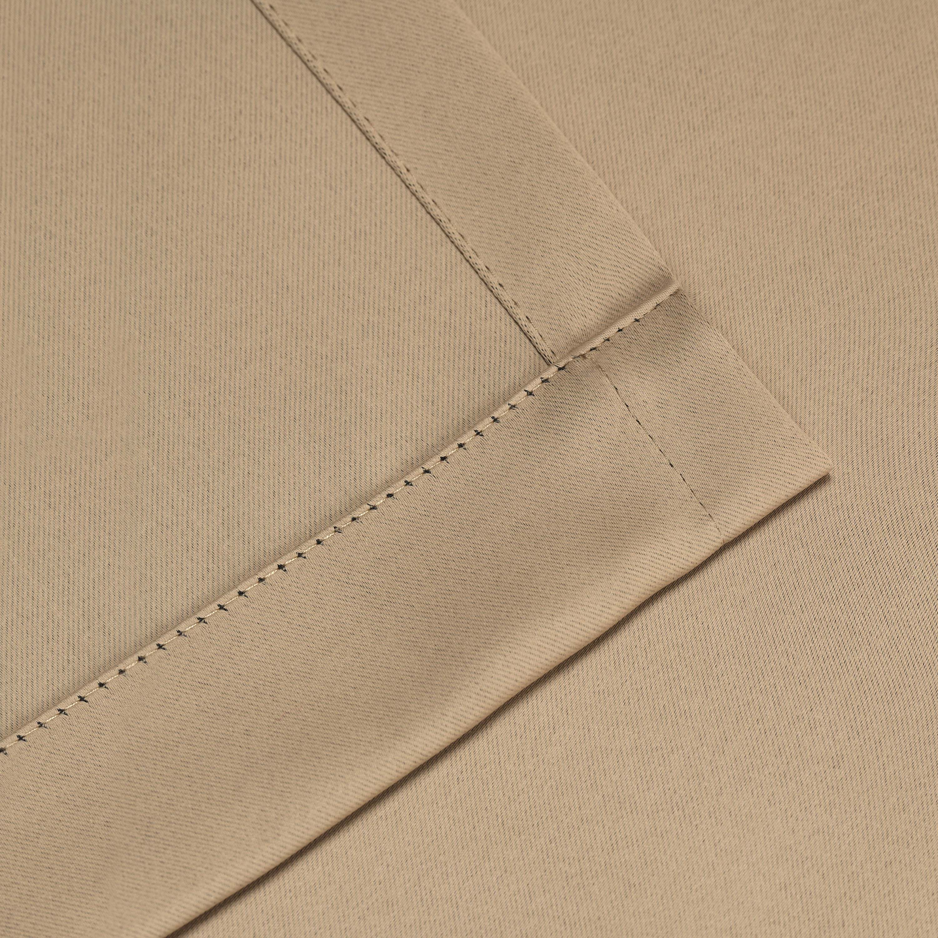 Solid Classic Modern Rod Pocket Blackout Curtain Set - Omnigoodsstore