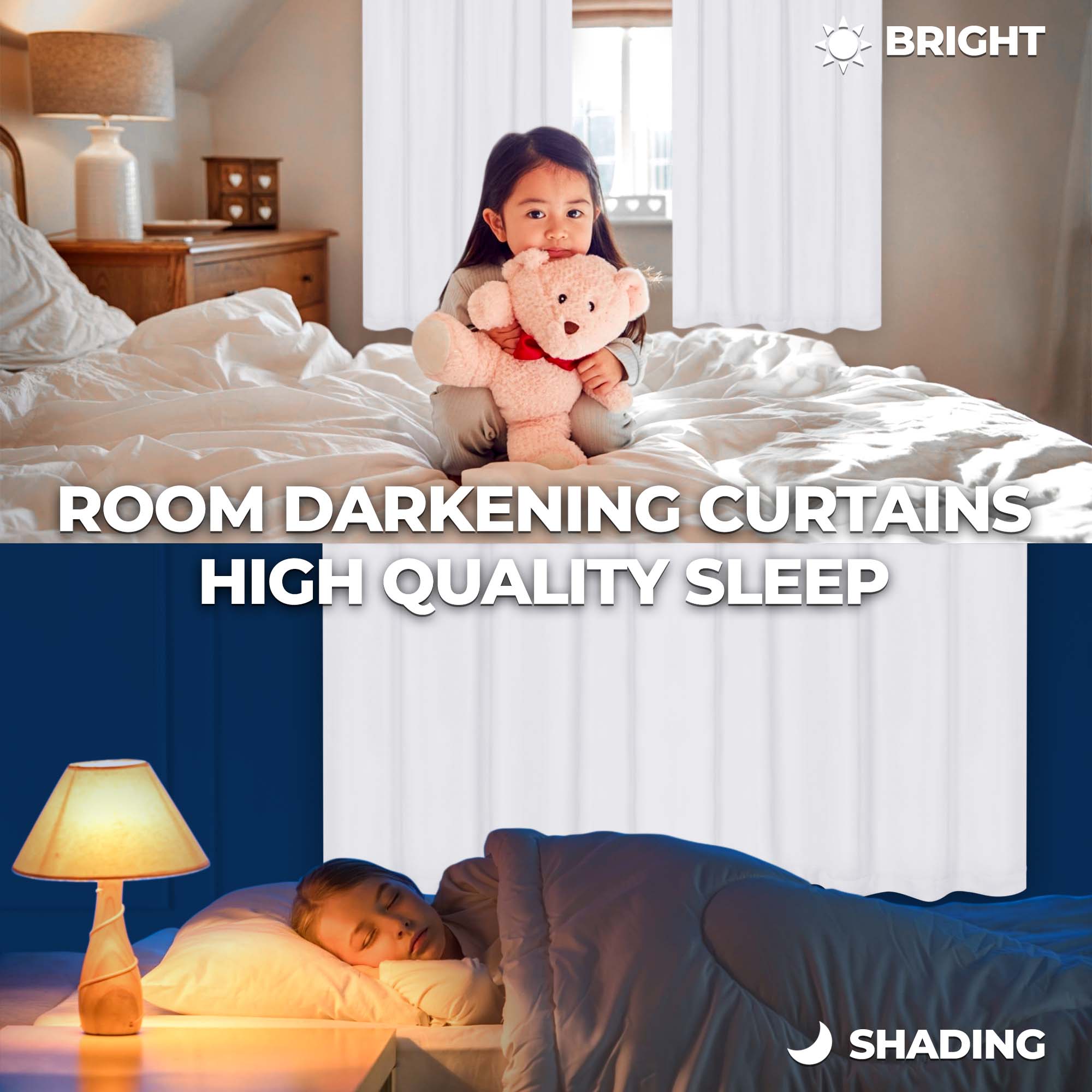 Solid Classic Modern Rod Pocket Blackout Curtain Set - Omnigoodsstore