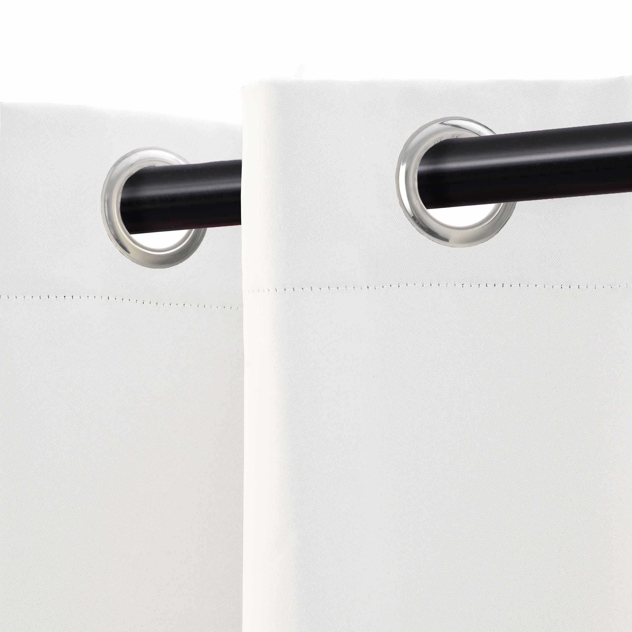 Solid Classic Modern Grommet Blackout Curtain Set - Omnigoodsstore