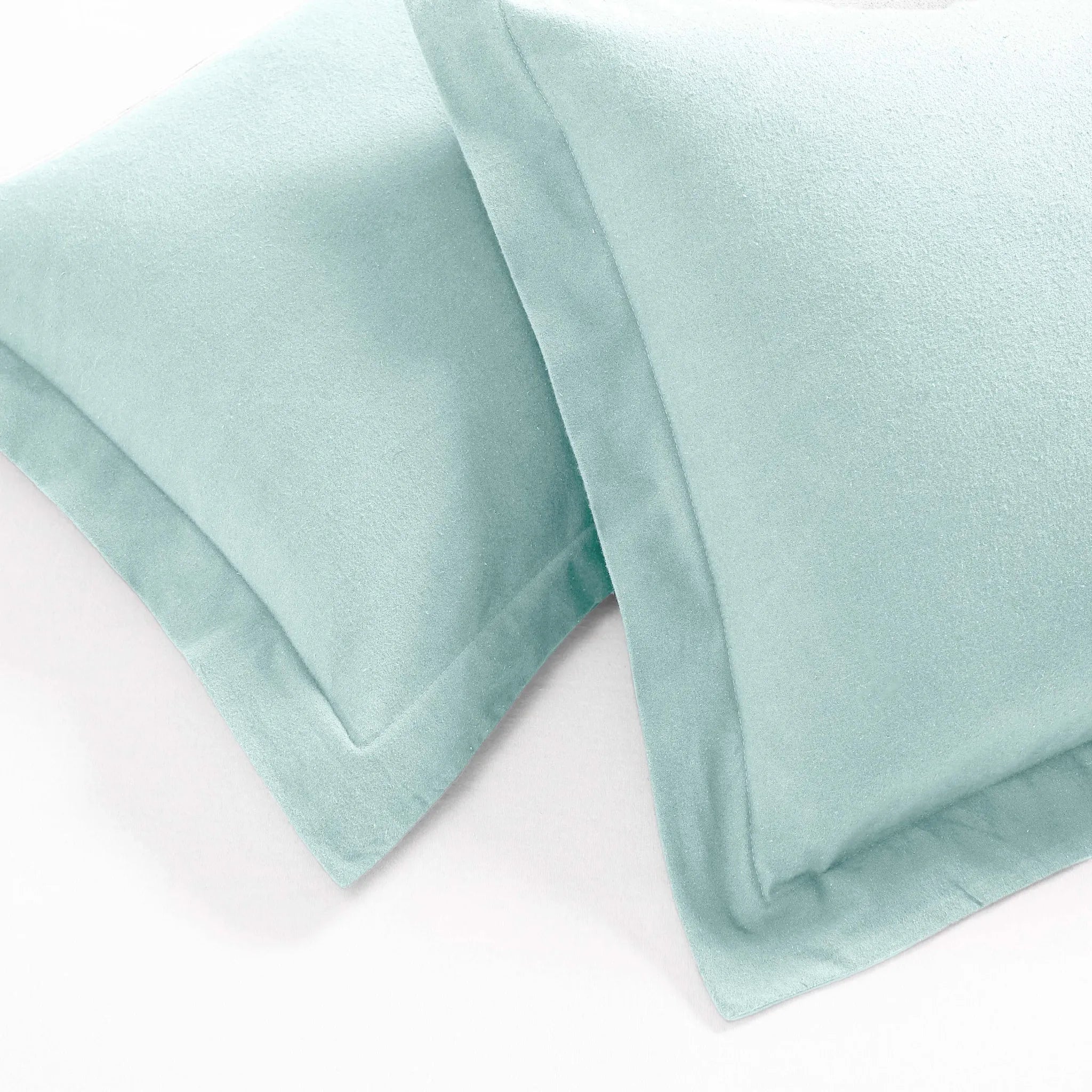 Solid Cotton Flannel Duvet Cover Set