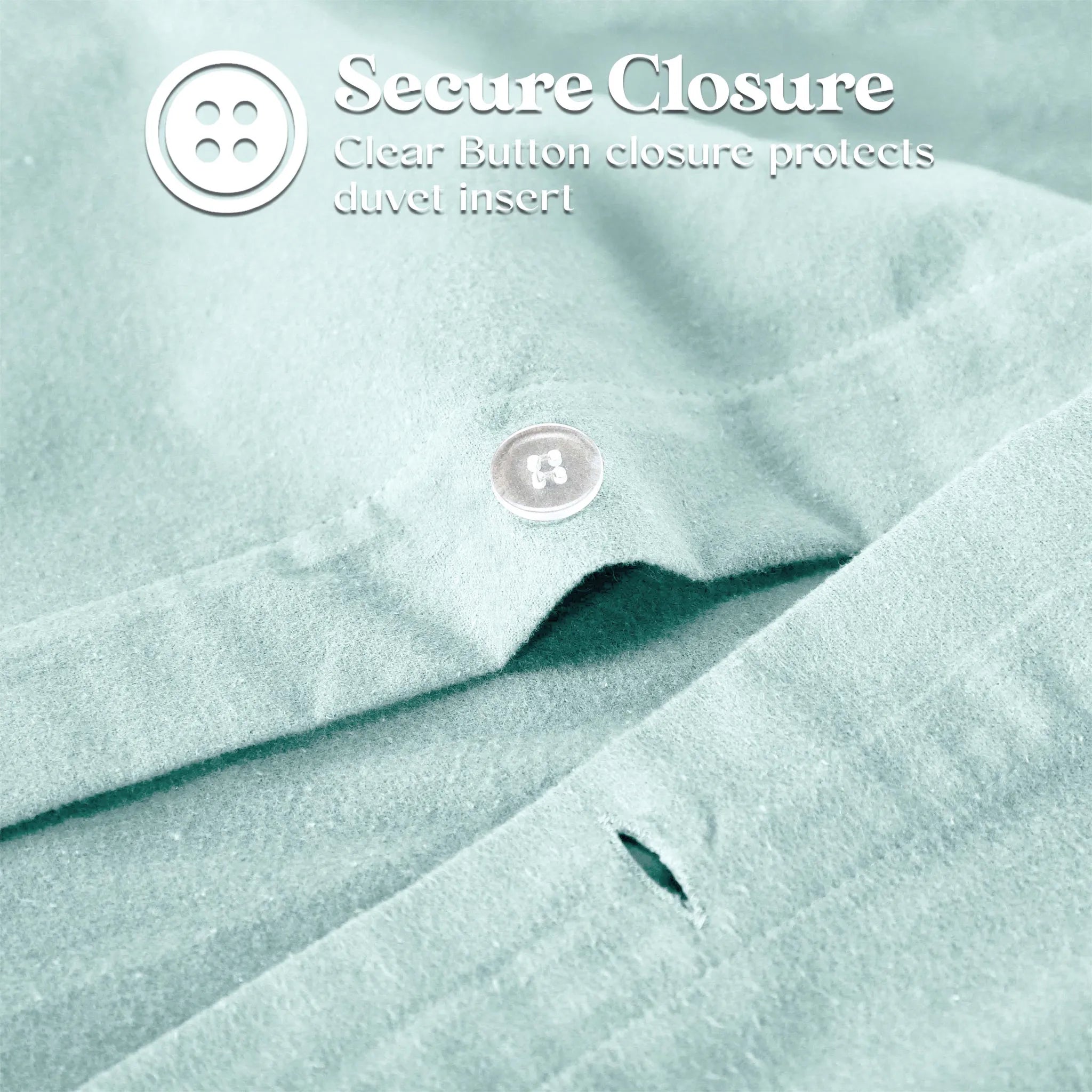 Solid Cotton Flannel Duvet Cover Set