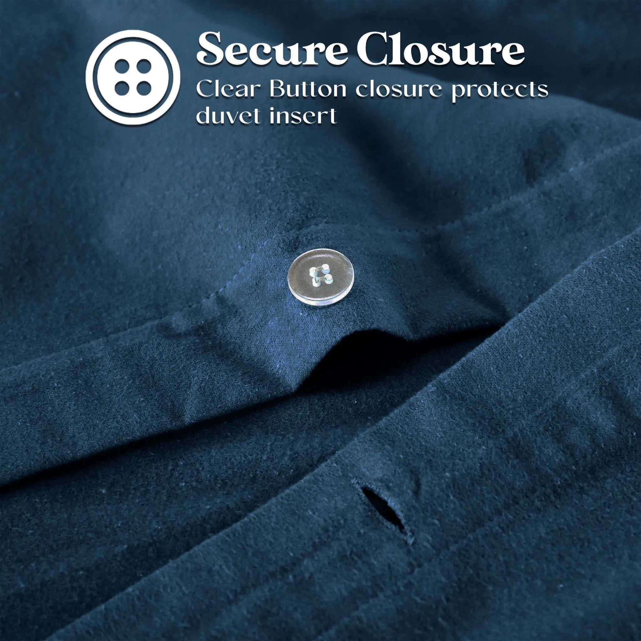 Solid Cotton Flannel Duvet Cover Set