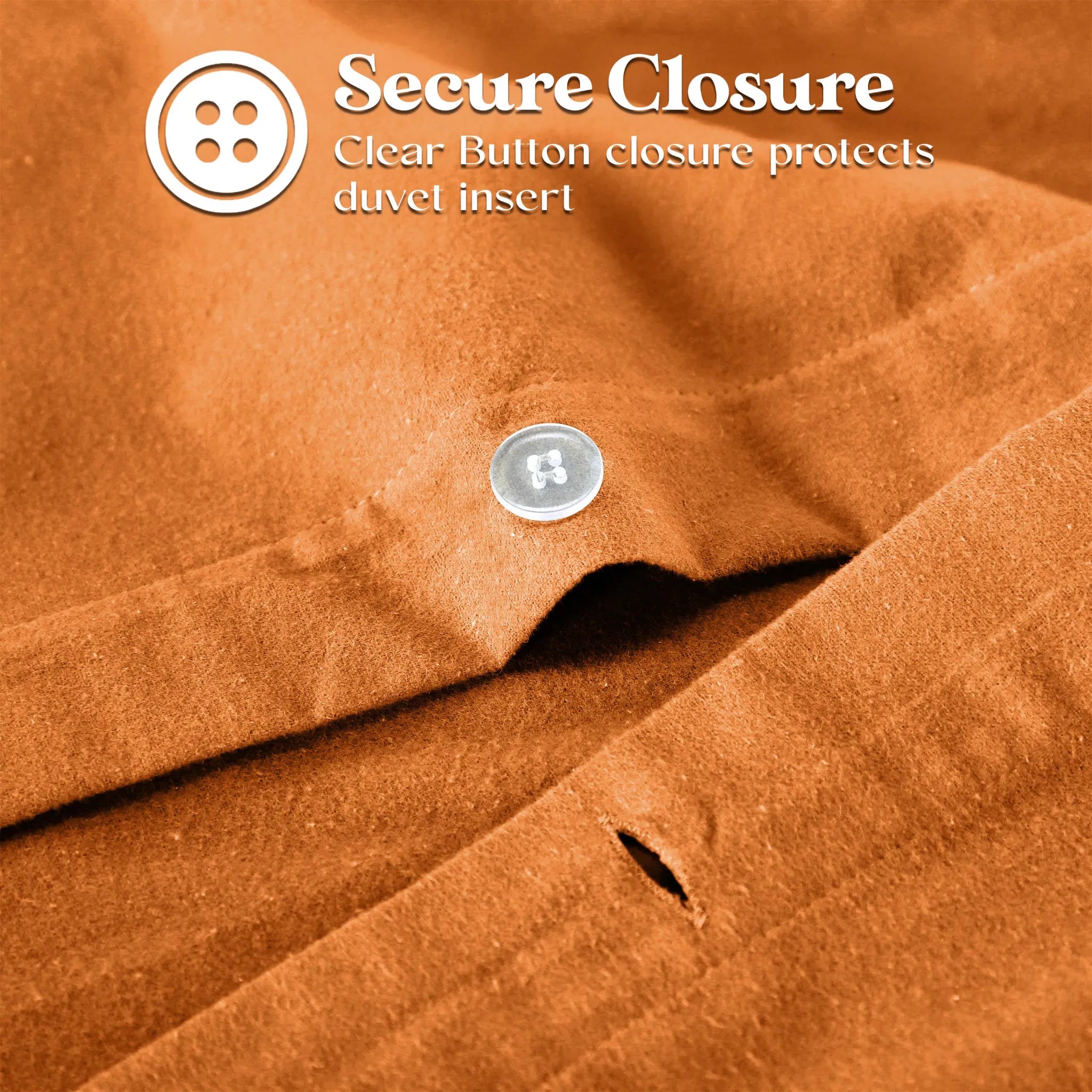 Solid Cotton Flannel Duvet Cover Set