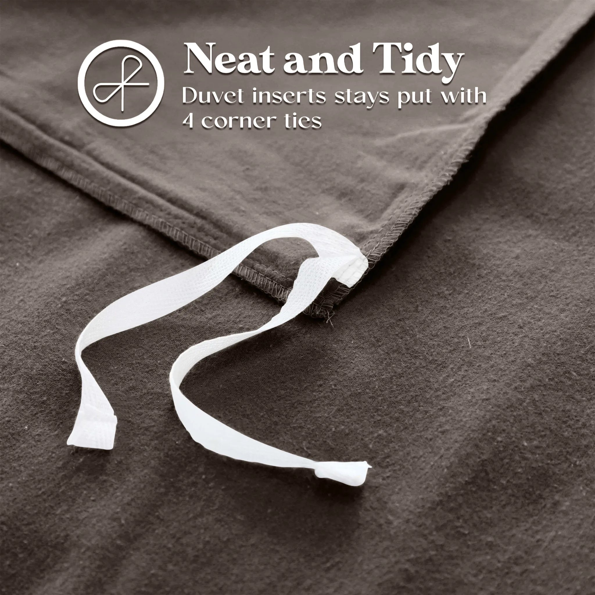 Solid Cotton Flannel Duvet Cover Set