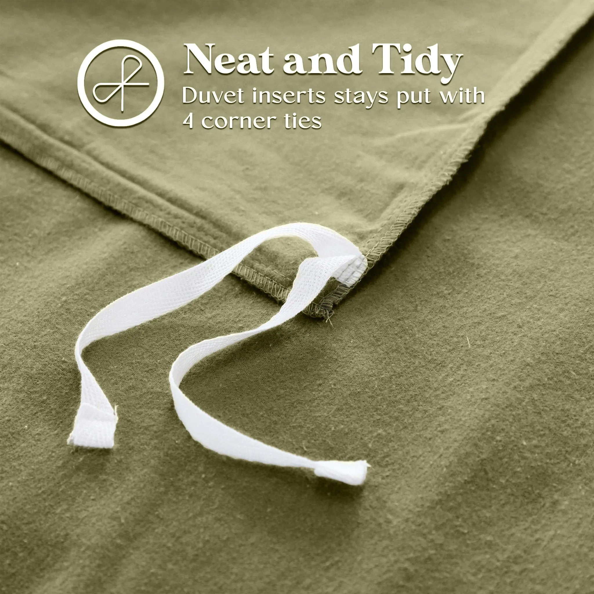 Solid Cotton Flannel Duvet Cover Set