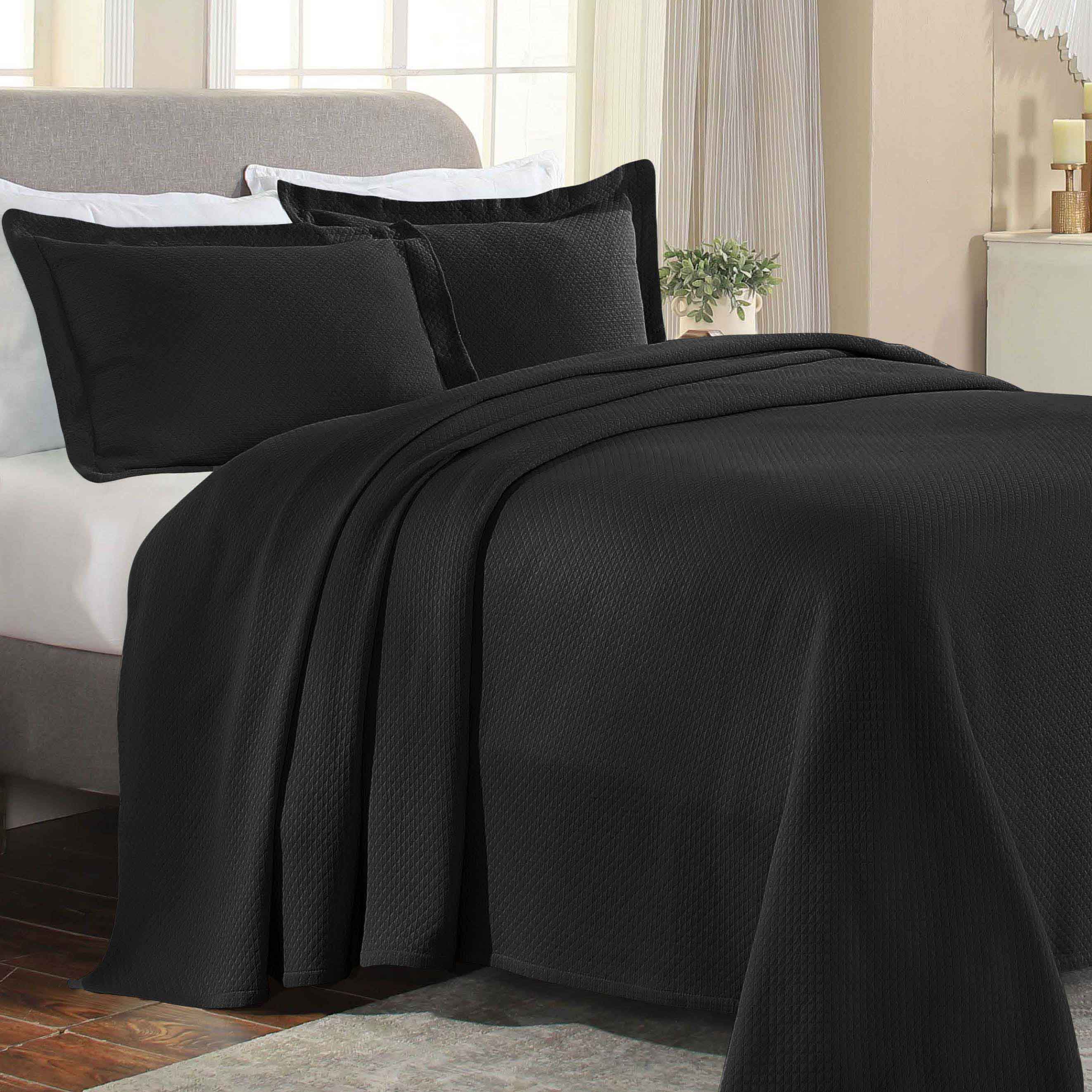Jacquard Matelassé Cotton Diamond Solitaire Bedspread Set - Omnigoodsstore