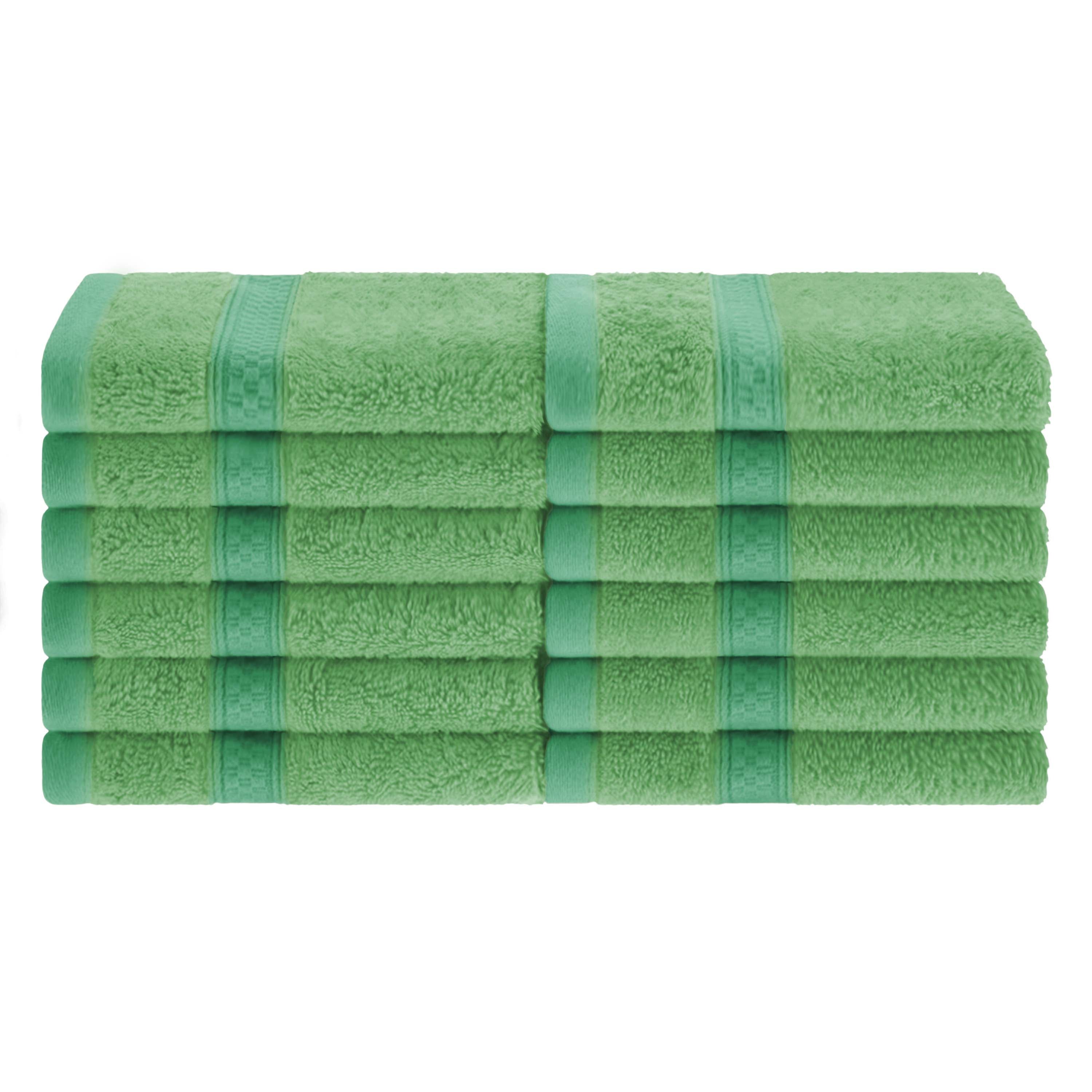 Rayon from Bamboo Blend Solid 12 Piece Face Towel Set - Omnigoodsstore