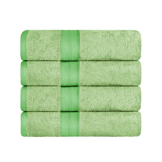Ultra-Soft Rayon from Bamboo Cotton Blend 4 Piece Bath Towel Set - Omnigoodsstore