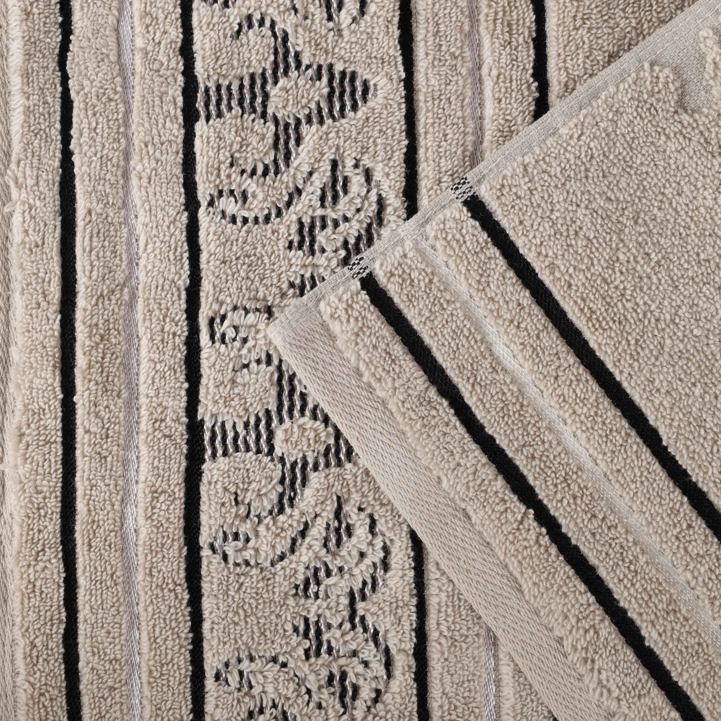 Sadie Zero Twist Cotton Solid and Jacquard Floral Face Towel Set of 12 - Omnigoodsstore