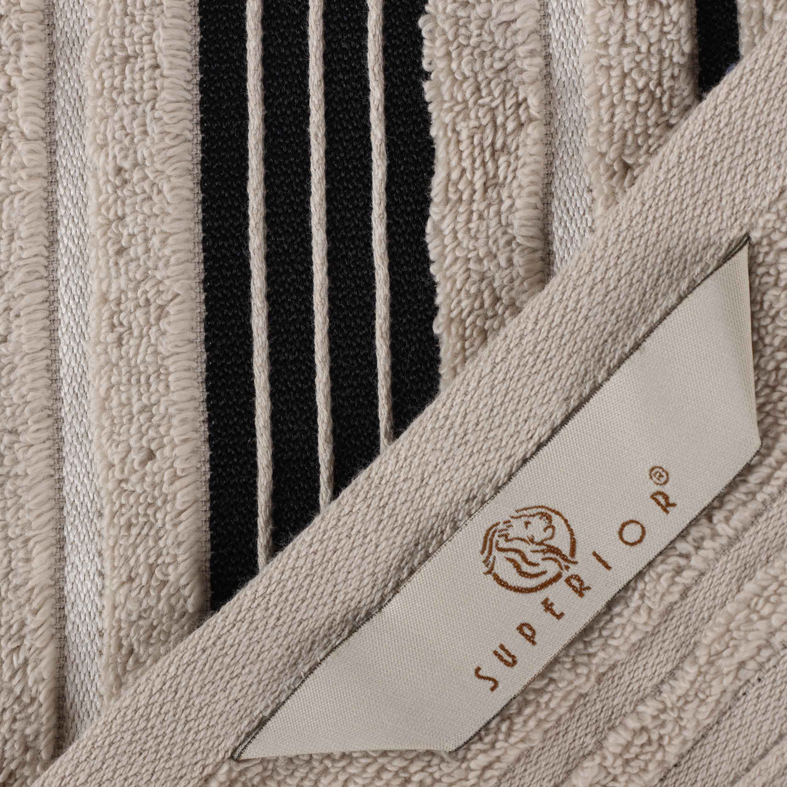 Sadie Zero Twist Cotton Solid and Jacquard Floral Hand Towel Set of 6 - Omnigoodsstore