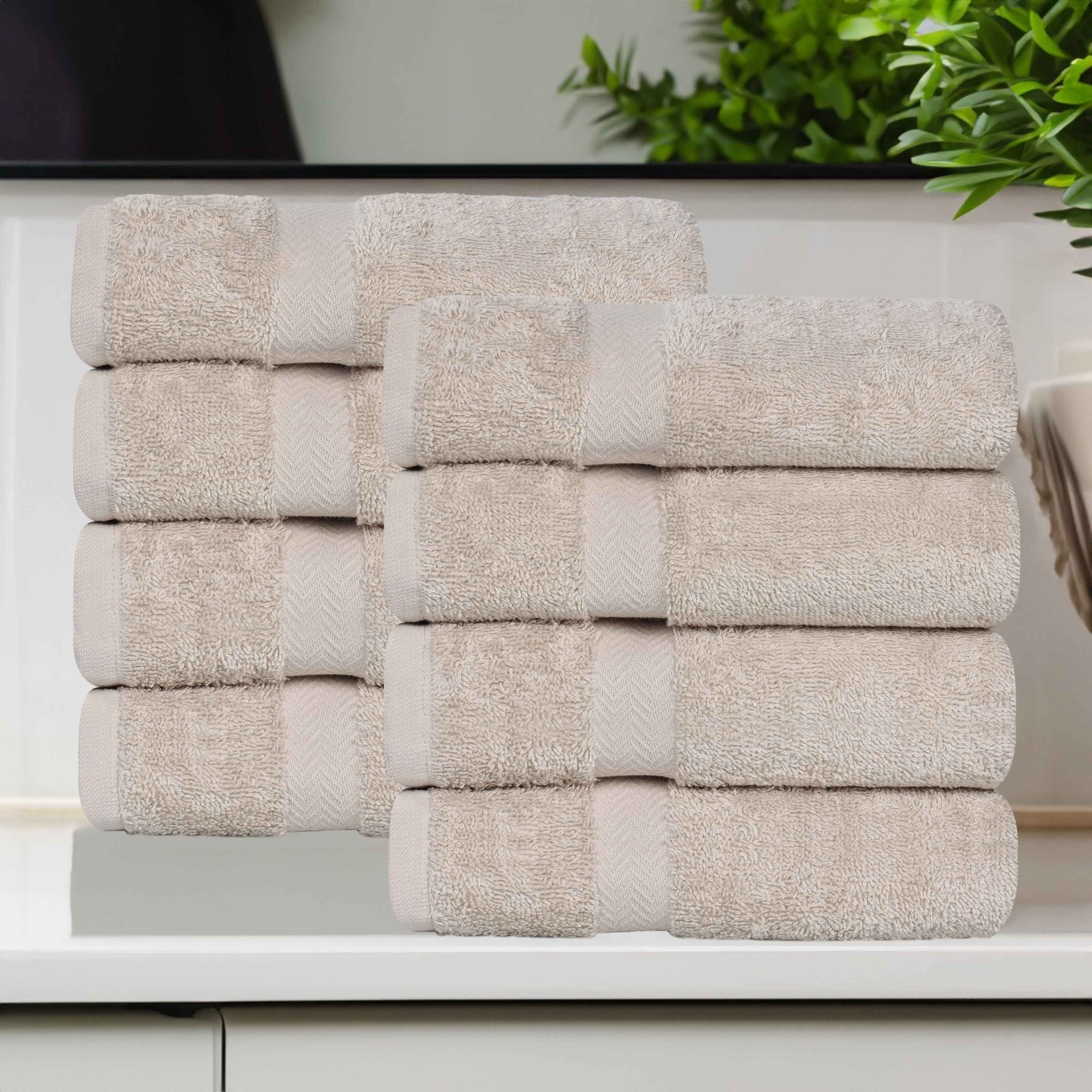 Franklin Cotton Eco Friendly 8 Piece Hand Towel Set - Omnigoodsstore