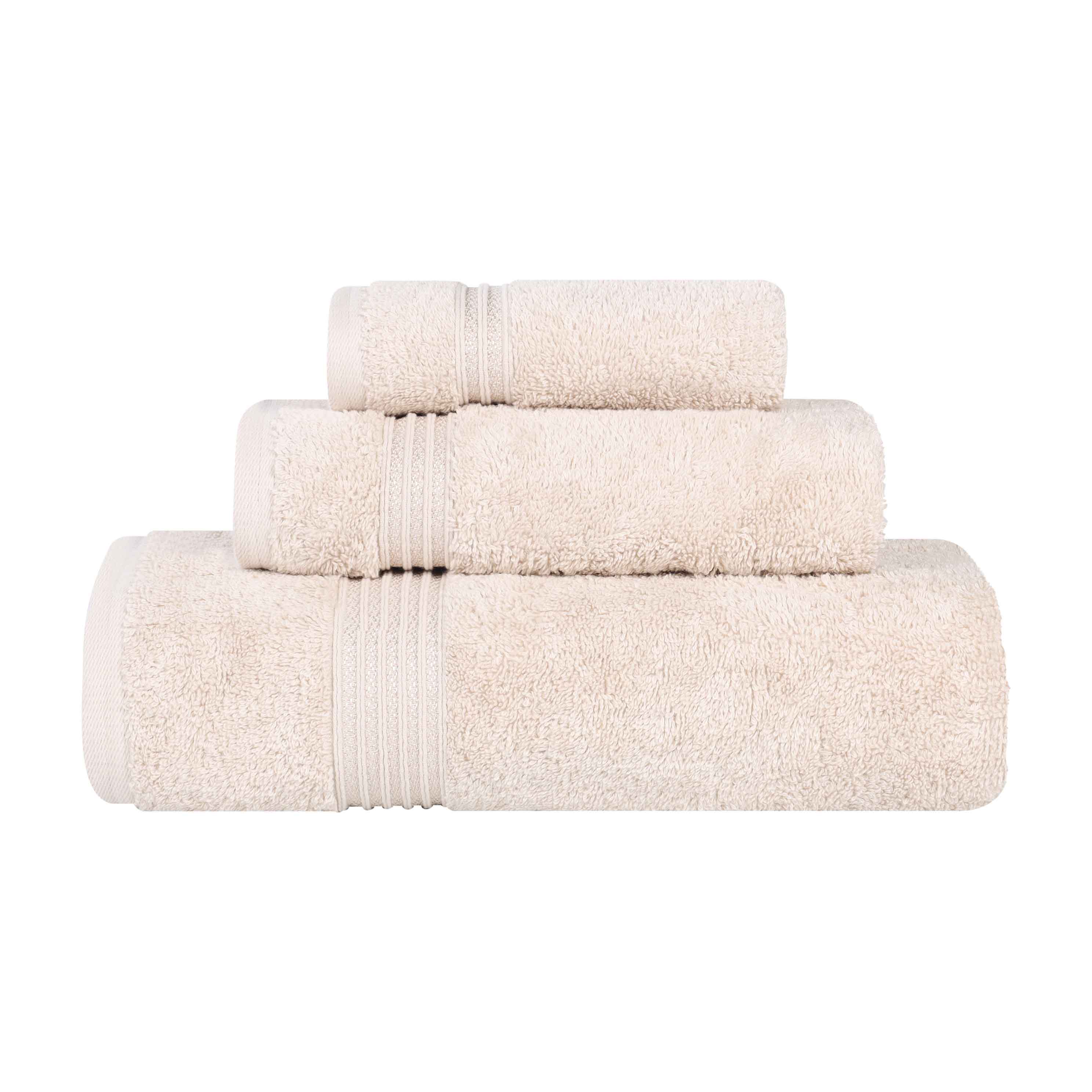 Egyptian Cotton Highly Absorbent Solid 3-Piece Ultra Soft Towel Set - Omnigoodsstore