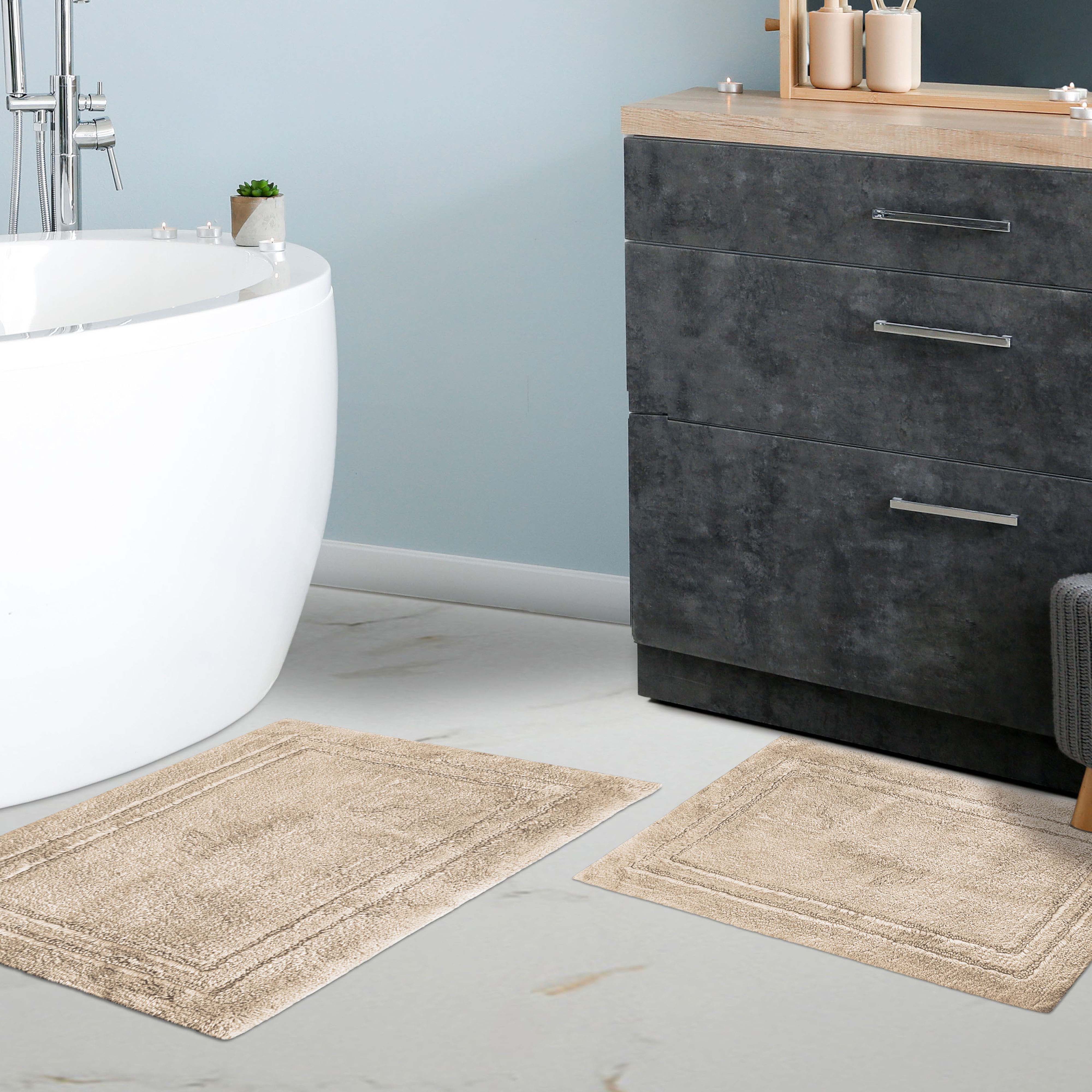 Cotton Non Slip 2 Piece Bath Rug Set - Omnigoodsstore