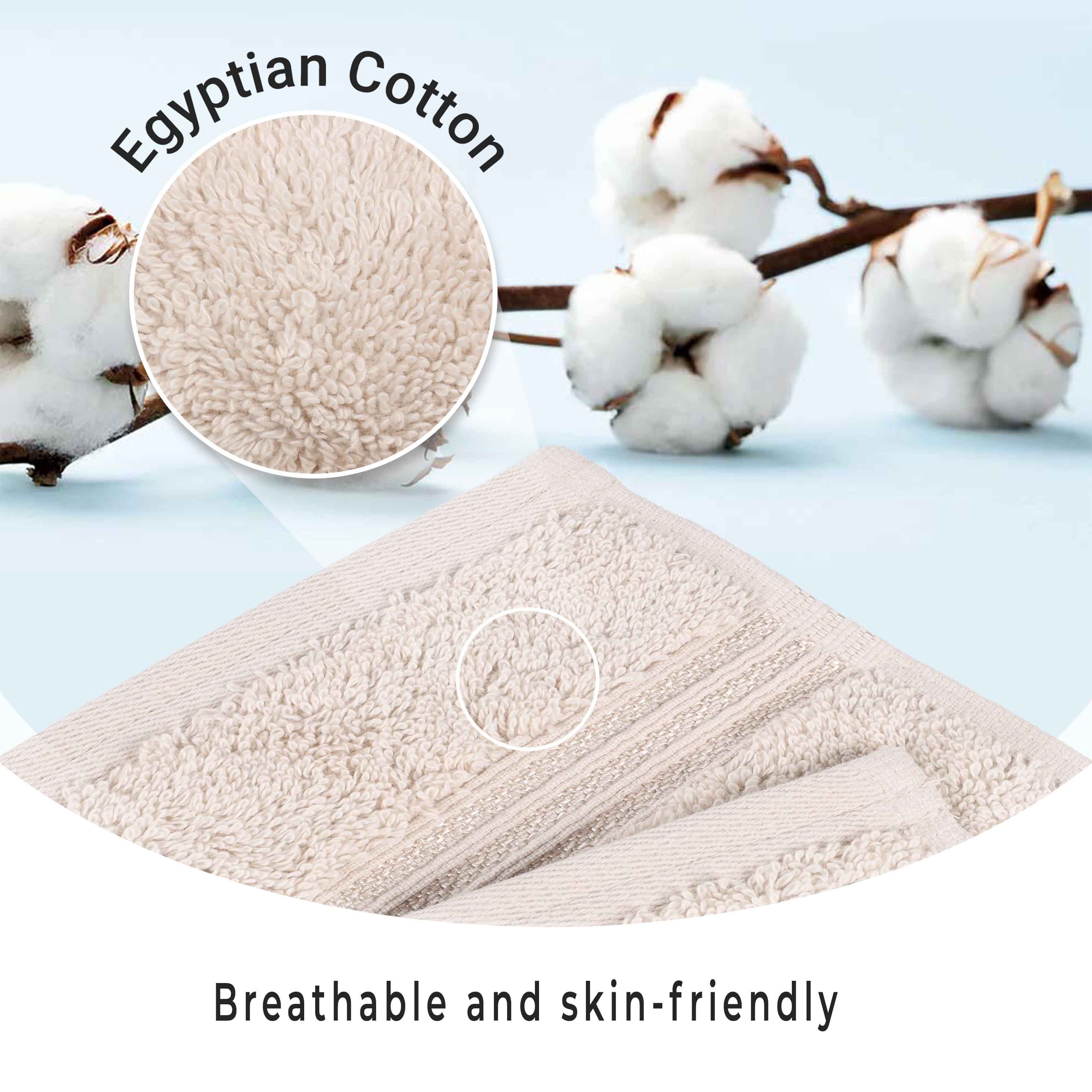 Egyptian Cotton Highly Absorbent Solid 3-Piece Ultra Soft Towel Set - Omnigoodsstore