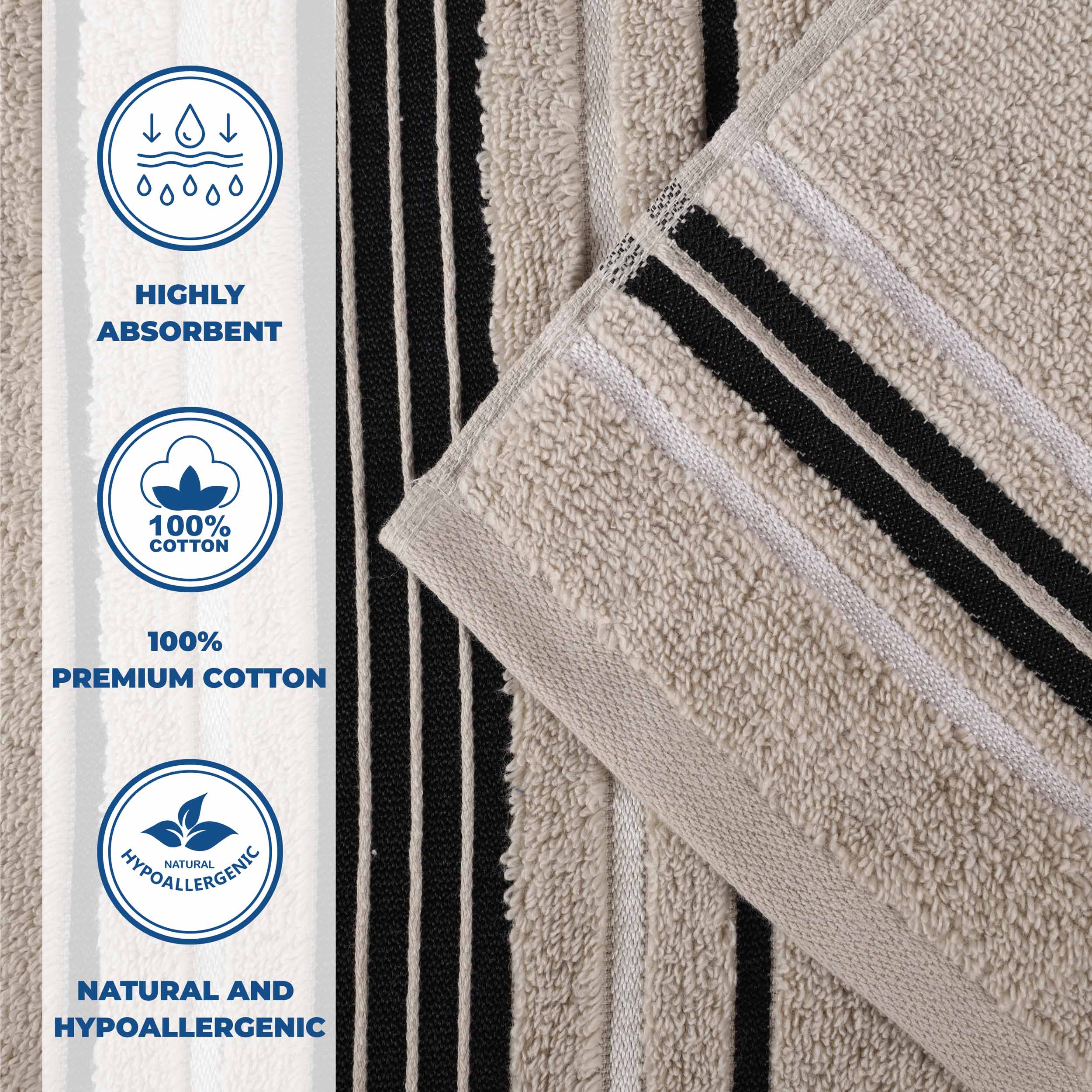 Sadie Zero Twist Cotton Solid and Jacquard Floral Face Towel Set of 12 - Omnigoodsstore