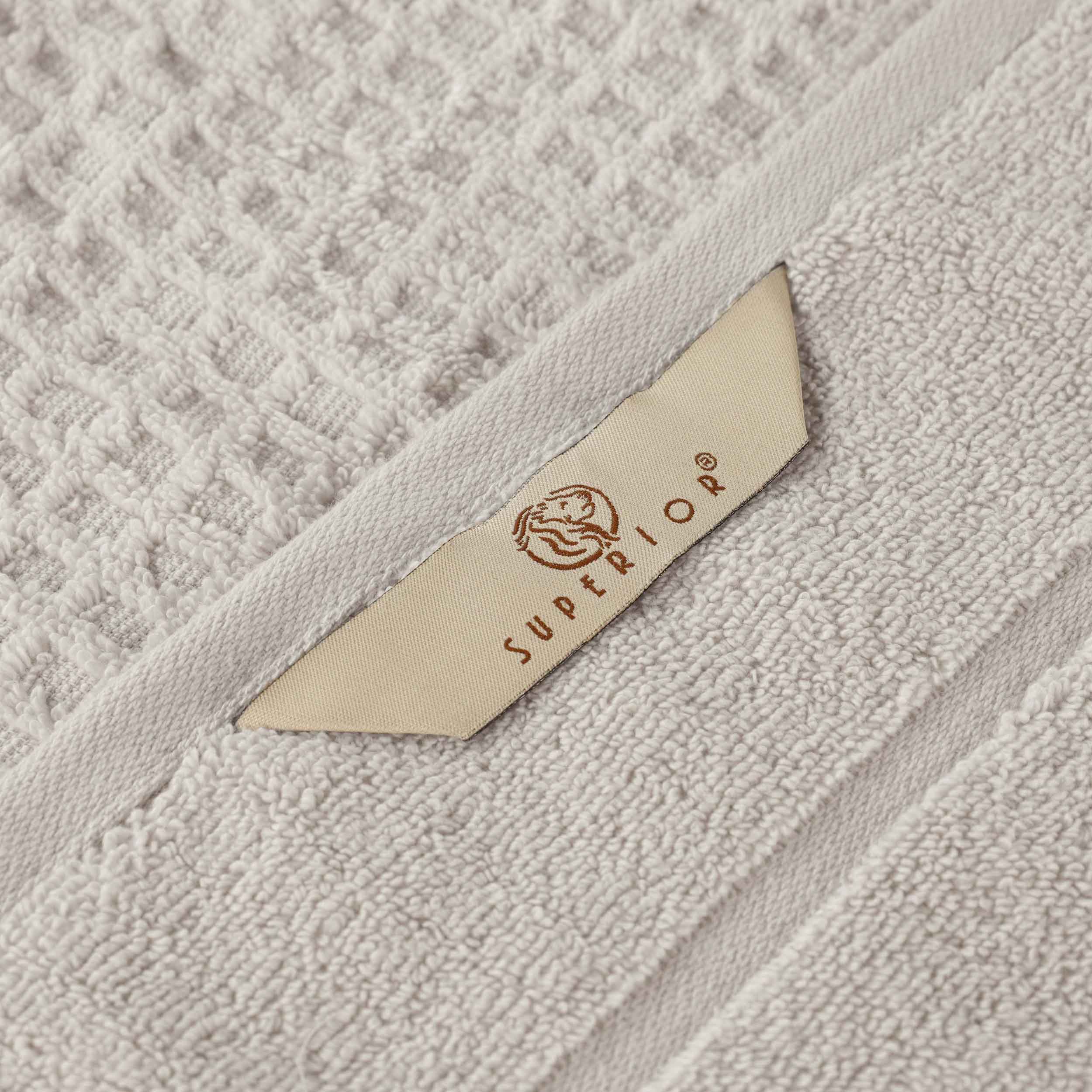 Zero Twist Cotton Waffle Honeycomb Soft Absorbent Hand Towel Set of 6 - Omnigoodsstore