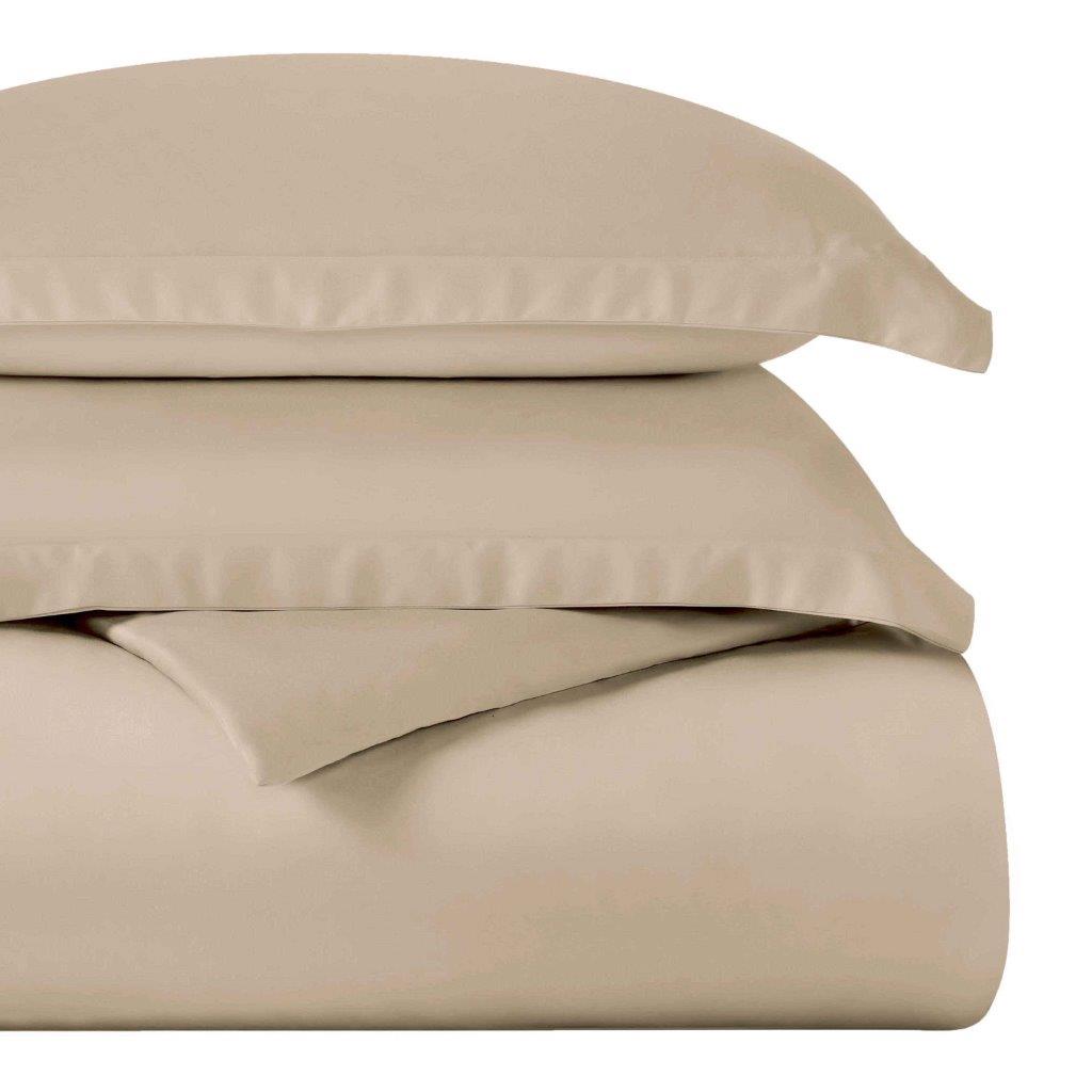 Egyptian Cotton 400 Thread Count Solid Duvet Cover Set - Omnigoodsstore