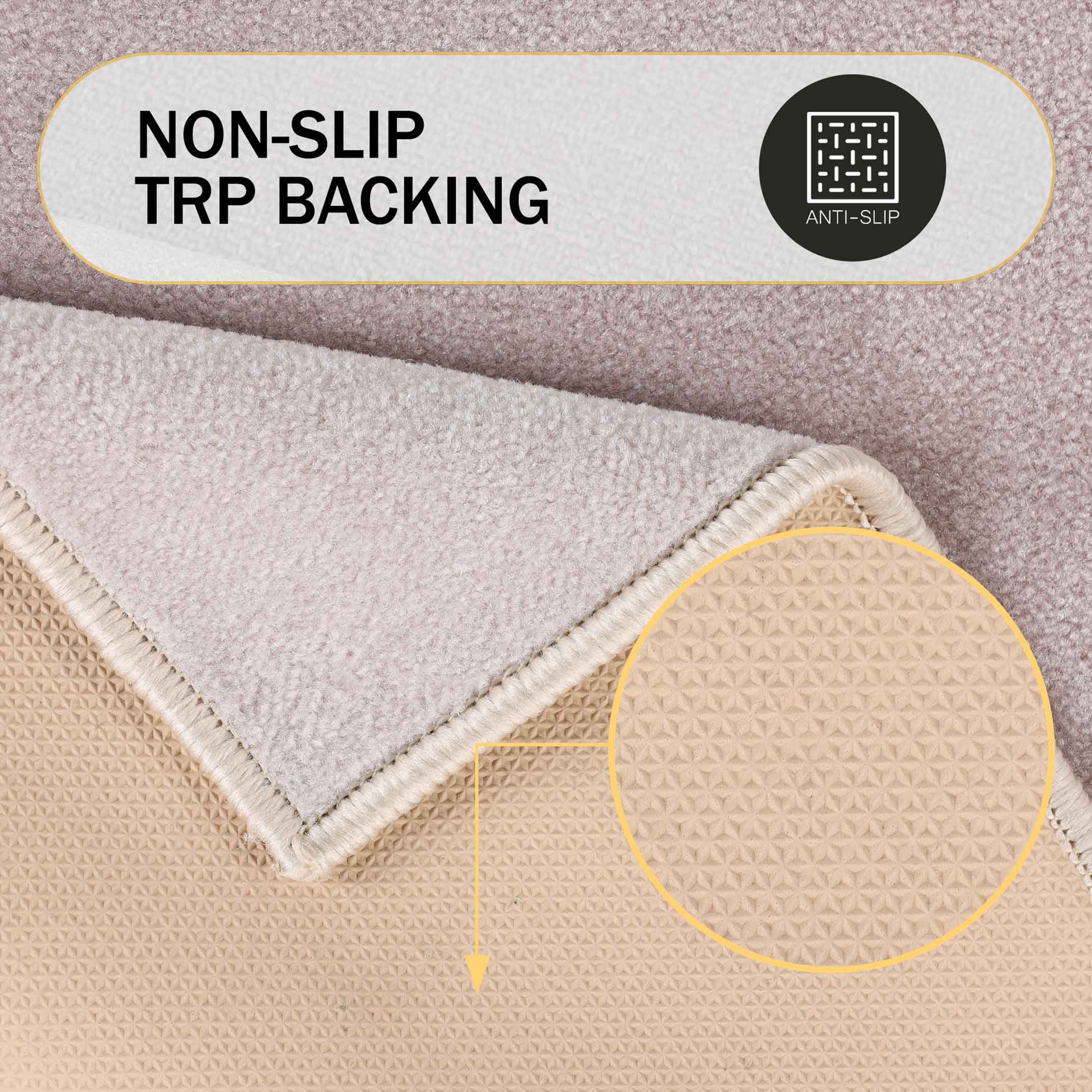 Troy Solid Non-Slip Machine Washable Bath Rug Set - Omnigoodsstore