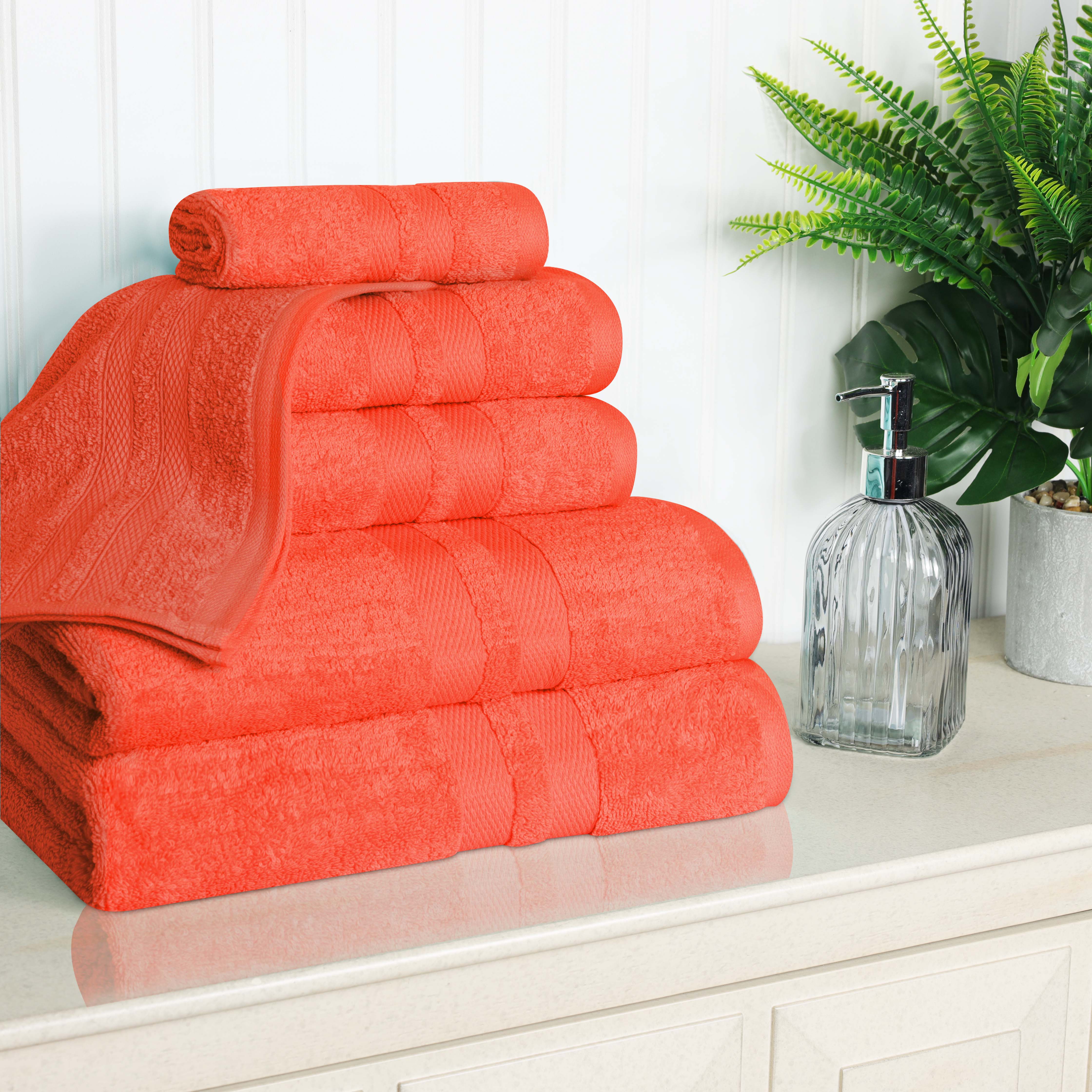 Cotton Ultra Soft 6 Piece Solid Towel Set - Omnigoodsstore