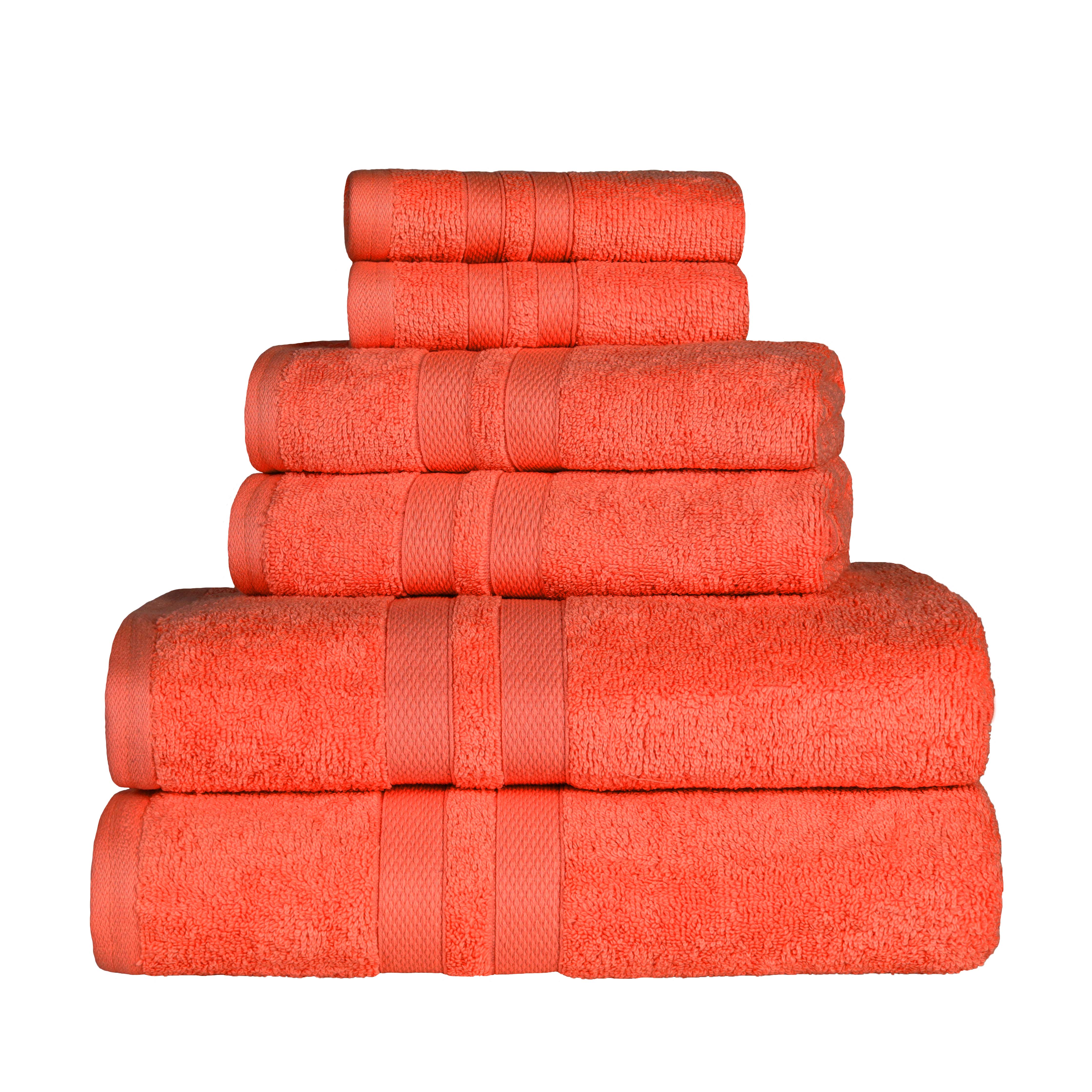 Cotton Ultra Soft 6 Piece Solid Towel Set - Omnigoodsstore