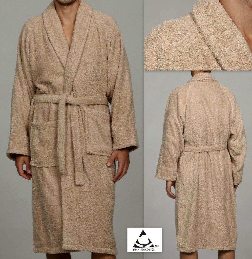 Cotton Ultra Soft Terry Adult Unisex Lightweight Luxury Bathrobe - Omnigoodsstore