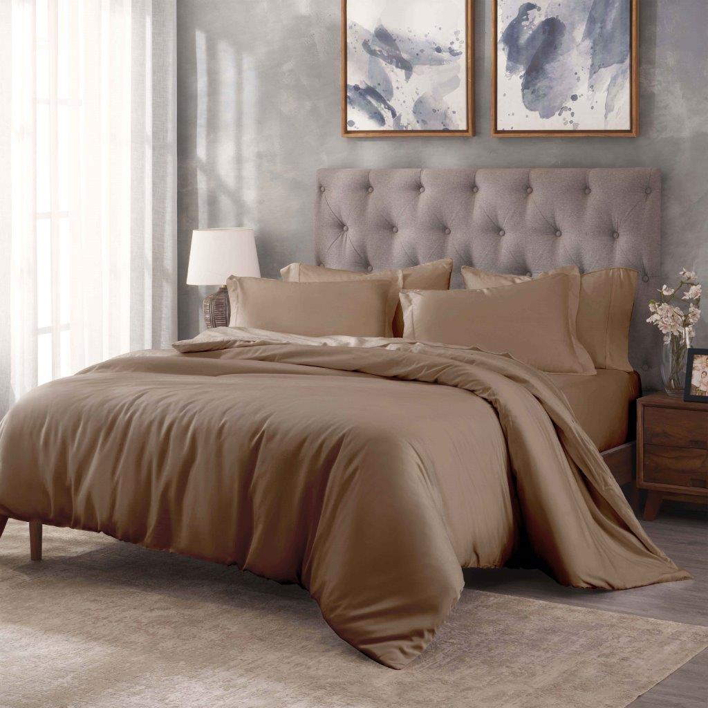 Egyptian Cotton 400 Thread Count Solid Duvet Cover Set - Omnigoodsstore