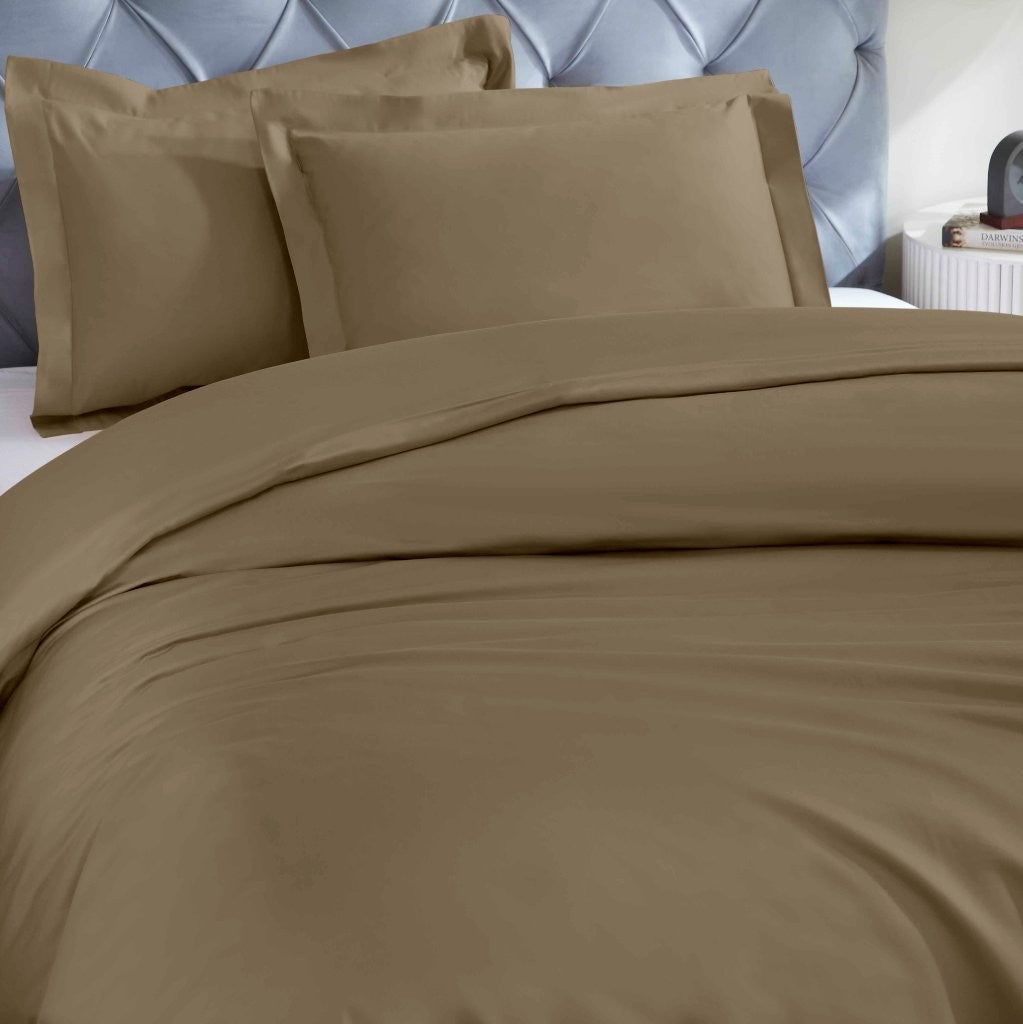 1200 Thread Count Egyptian Solid Cotton Duvet Cover Set - Omnigoodsstore