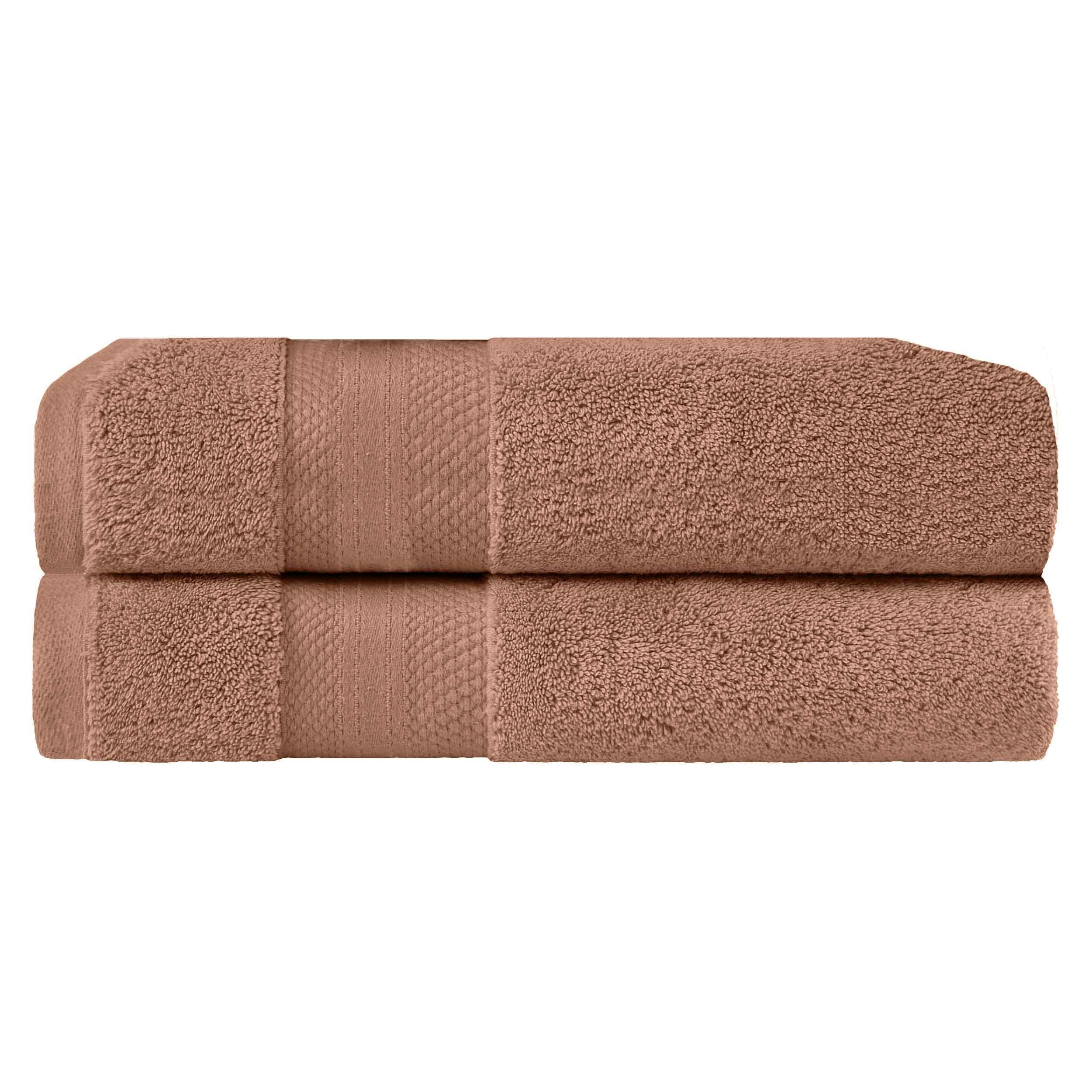 Turkish Cotton Absorbent Ultra-Plush Solid 2 Piece Bath Sheet Set - Omnigoodsstore