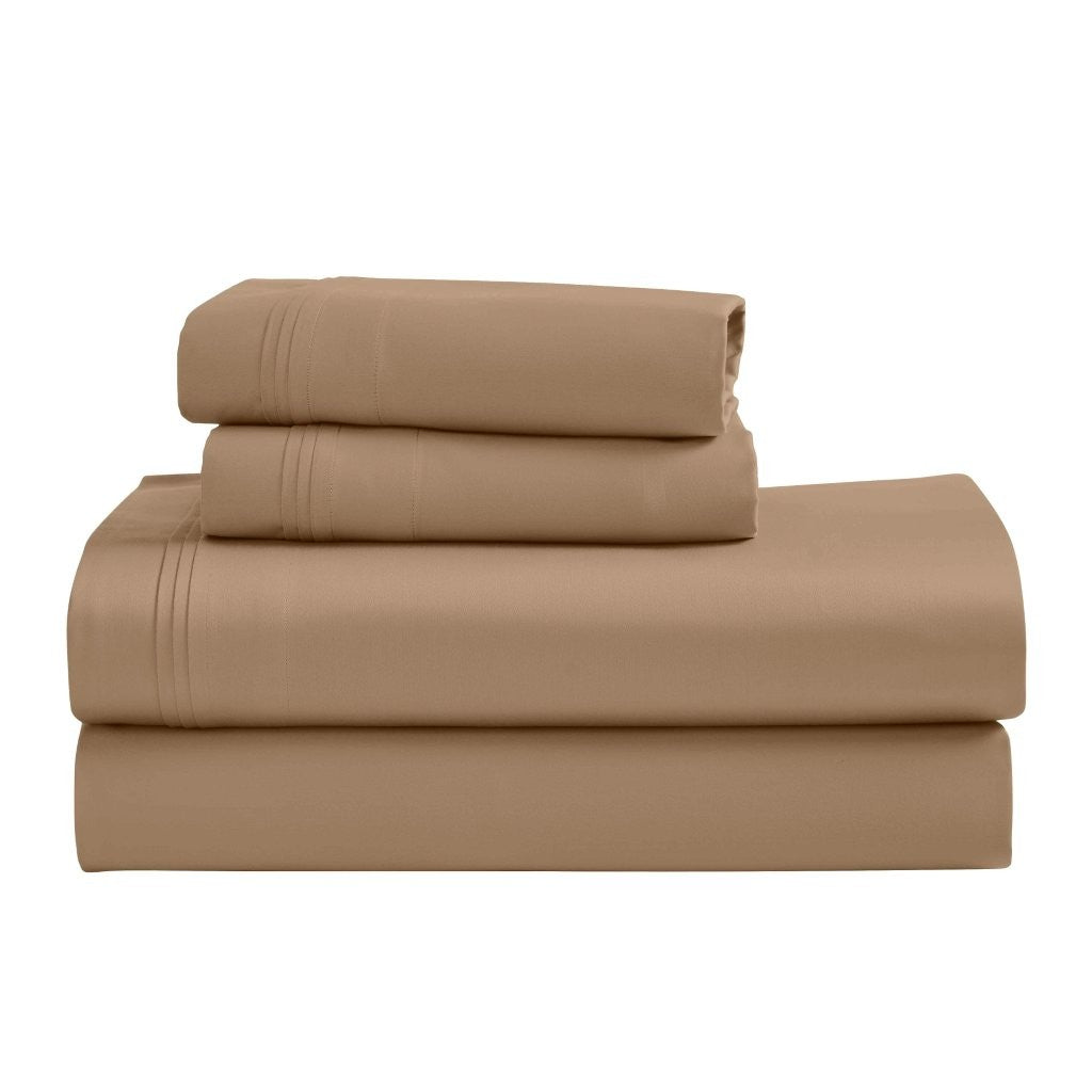 1000 Thread Count Egyptian Cotton Bed Sheet Set Olympic Queen - Omnigoodsstore